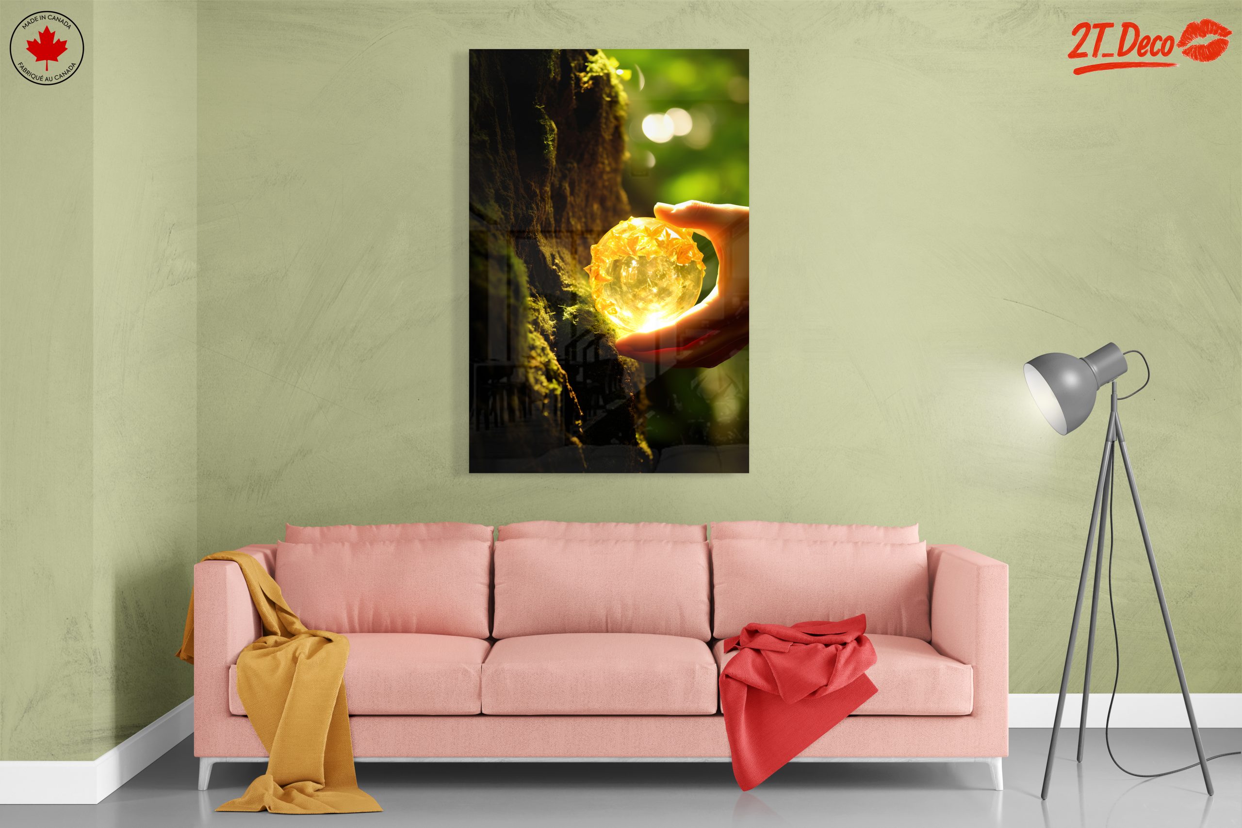 Glowing Orb in Lush Greenery - Image 7