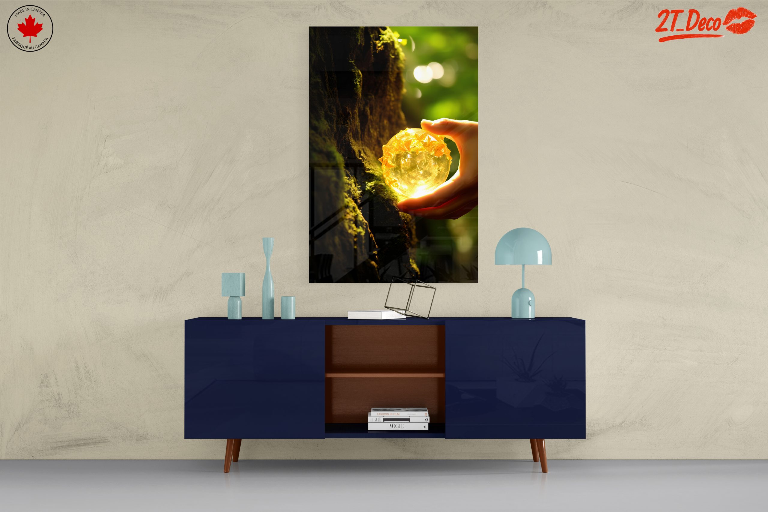 Glowing Orb in Lush Greenery - Image 8