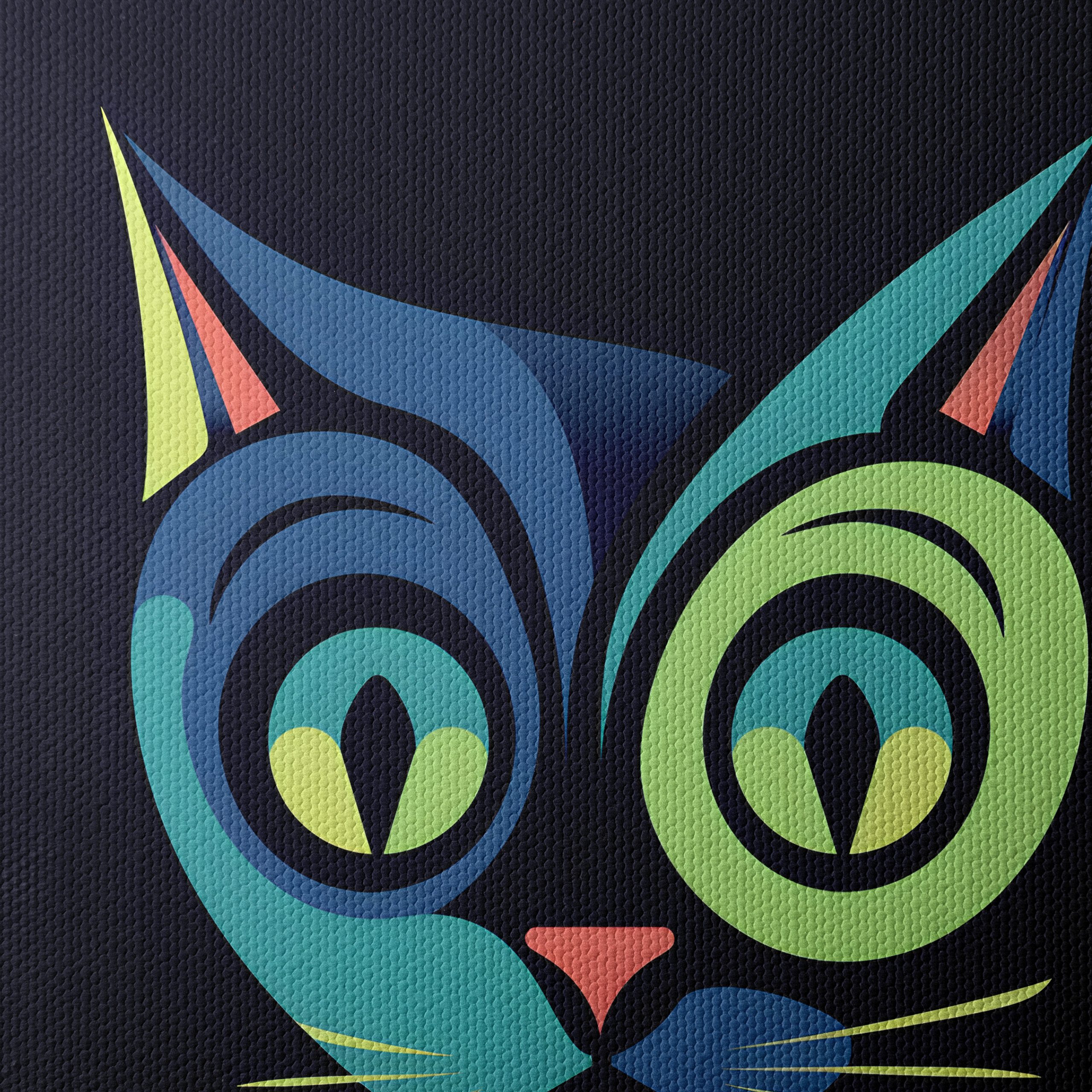 Stylized Colorful Cat Artwork - Image 4
