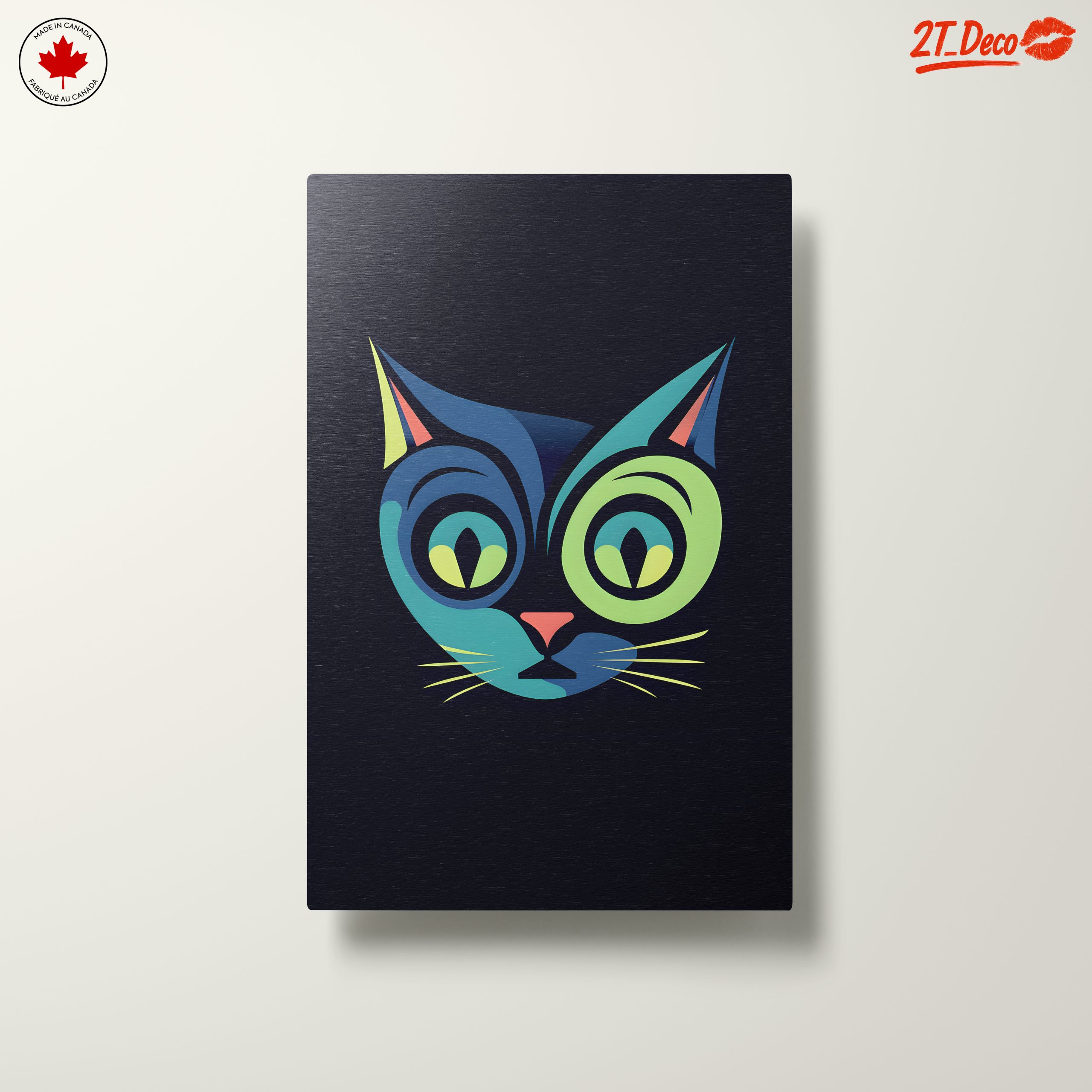 Stylized Colorful Cat Artwork - Image 10