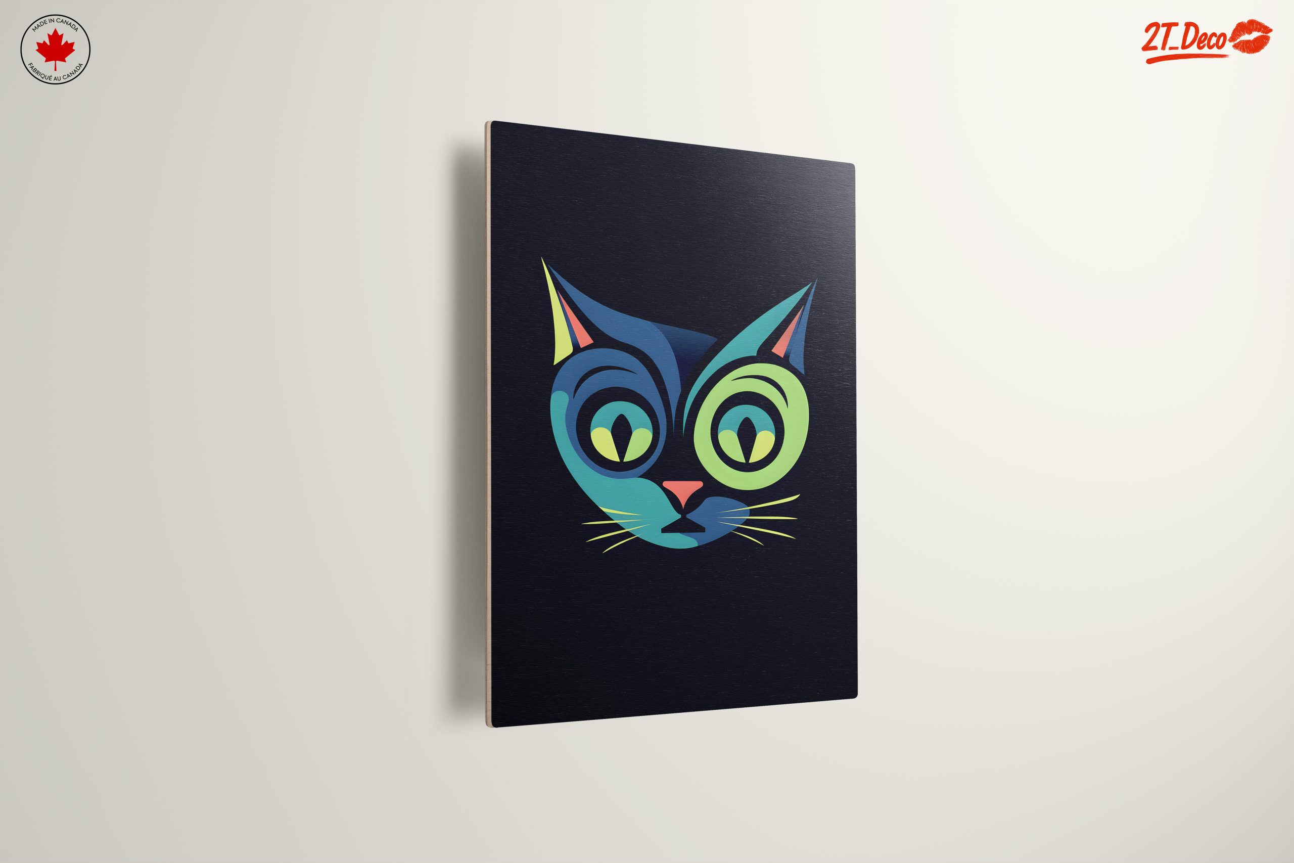 Stylized Colorful Cat Artwork - Image 13