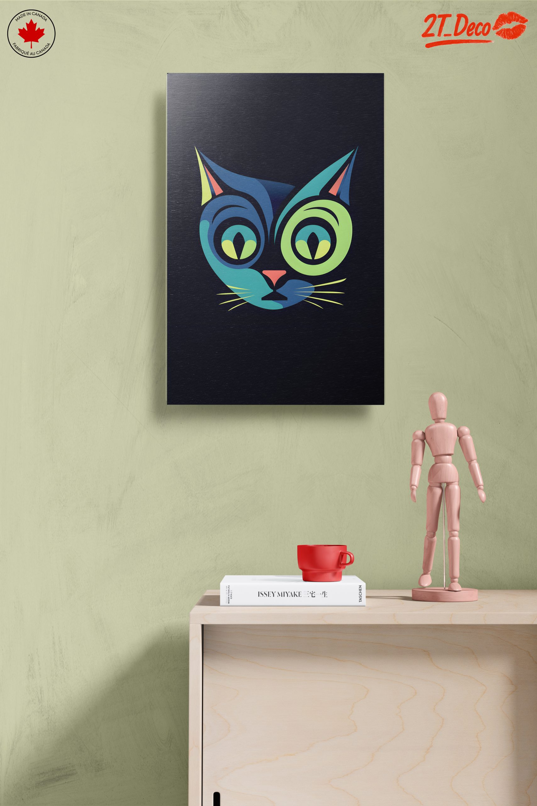 Stylized Colorful Cat Artwork - Image 14