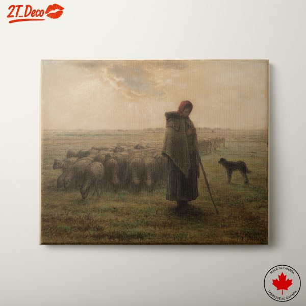Peaceful Pastoral Landscape with Shepherd