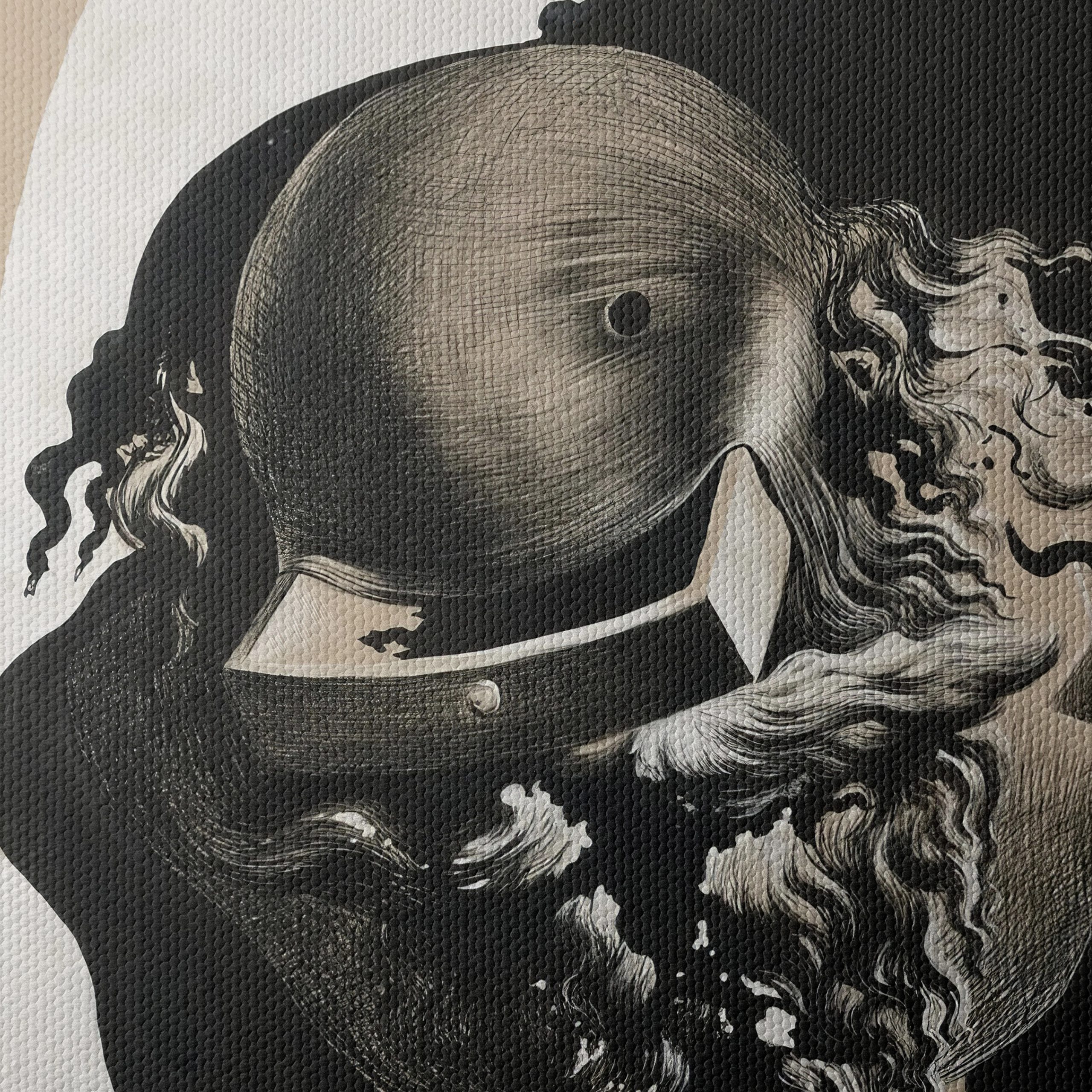 Modern Surreal Head Sculpture Art - Image 4