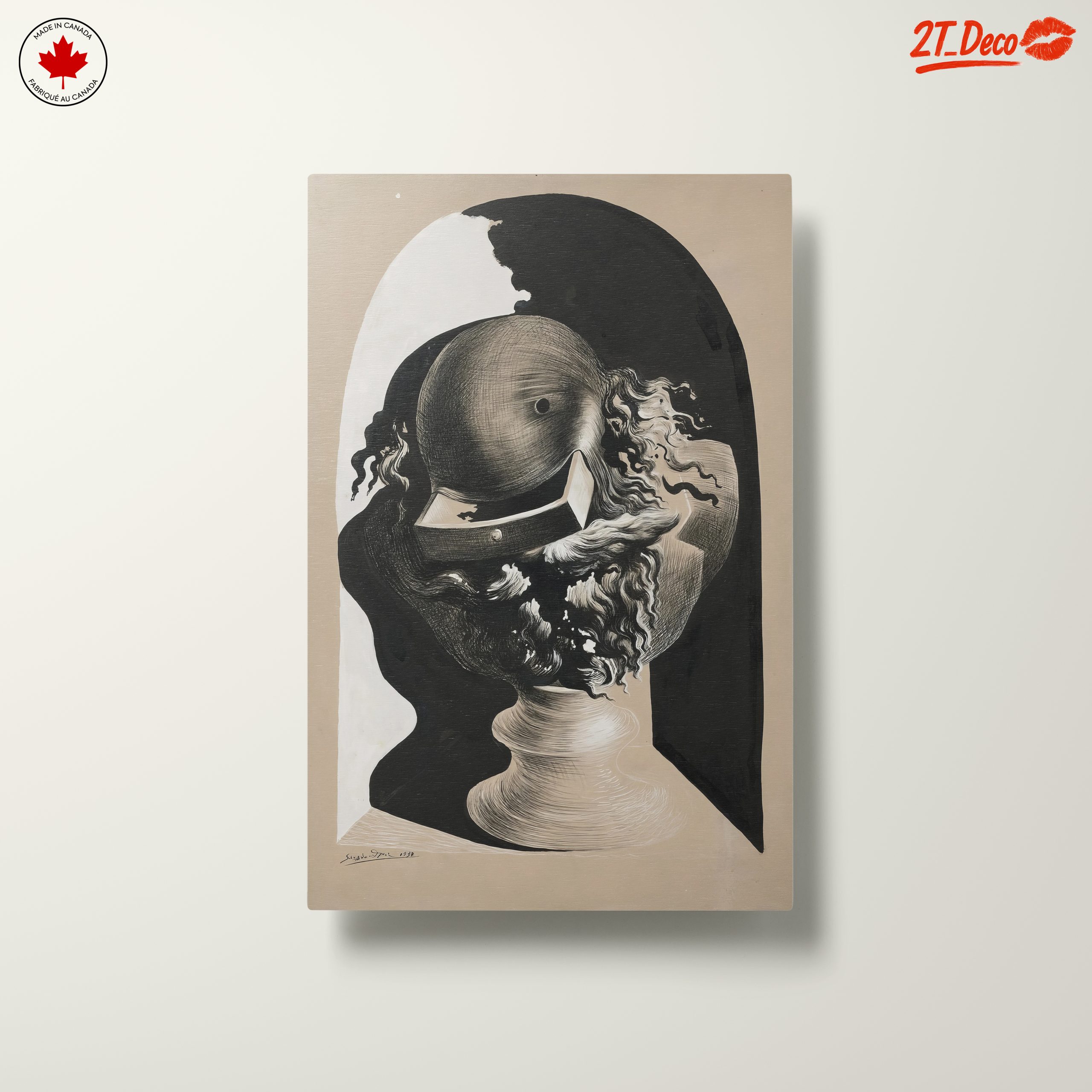 Modern Surreal Head Sculpture Art - Image 10