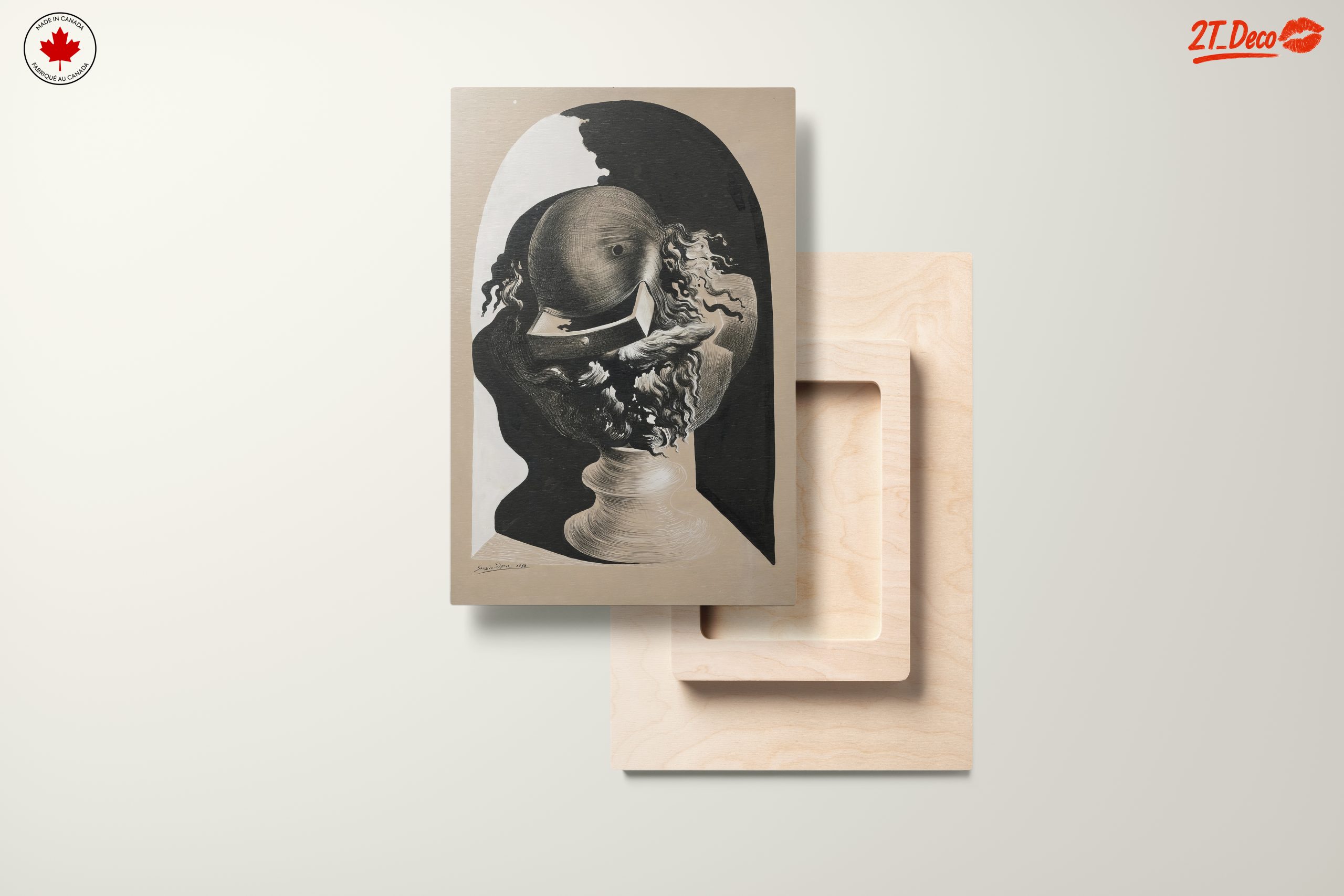 Modern Surreal Head Sculpture Art - Image 11