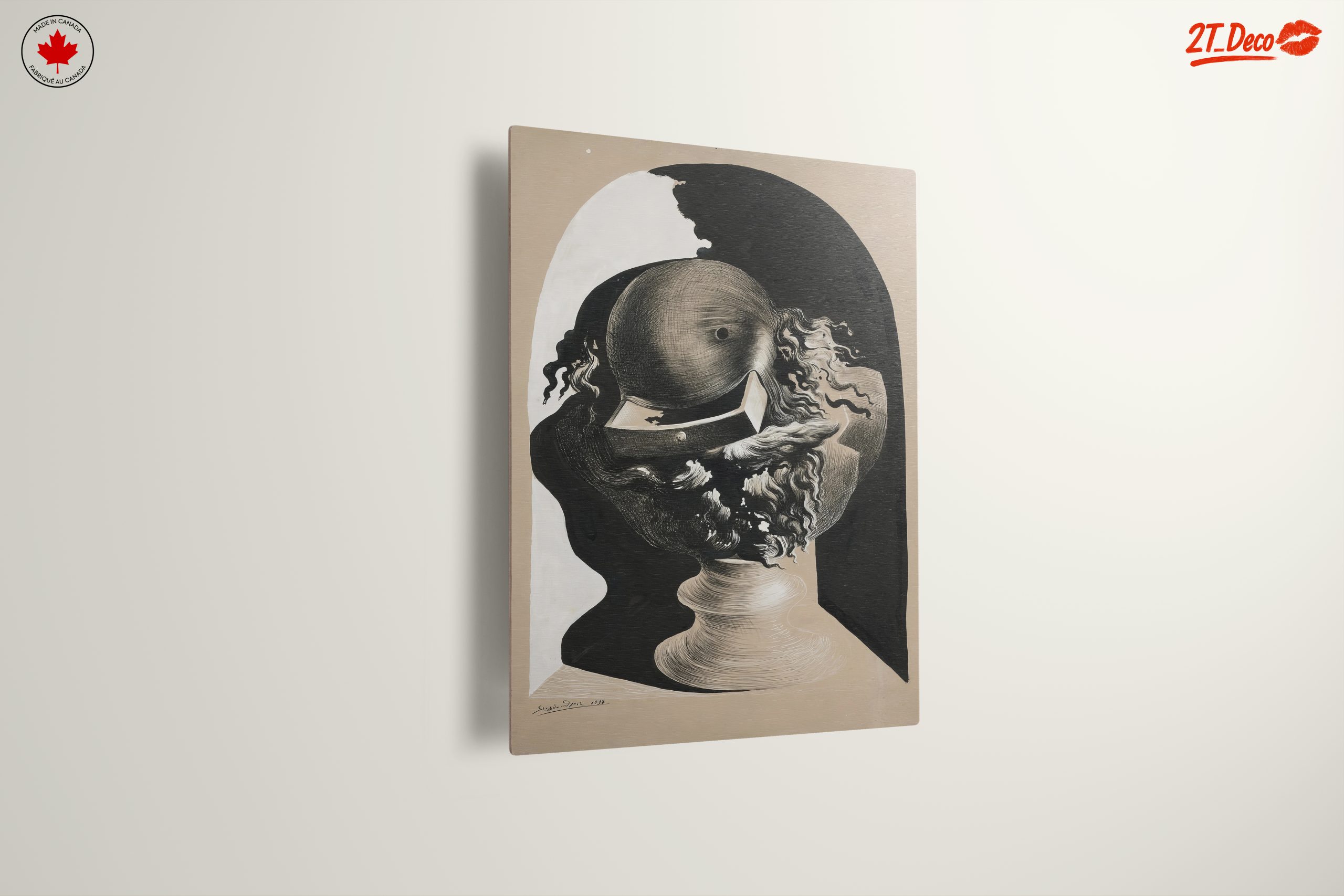 Modern Surreal Head Sculpture Art - Image 13