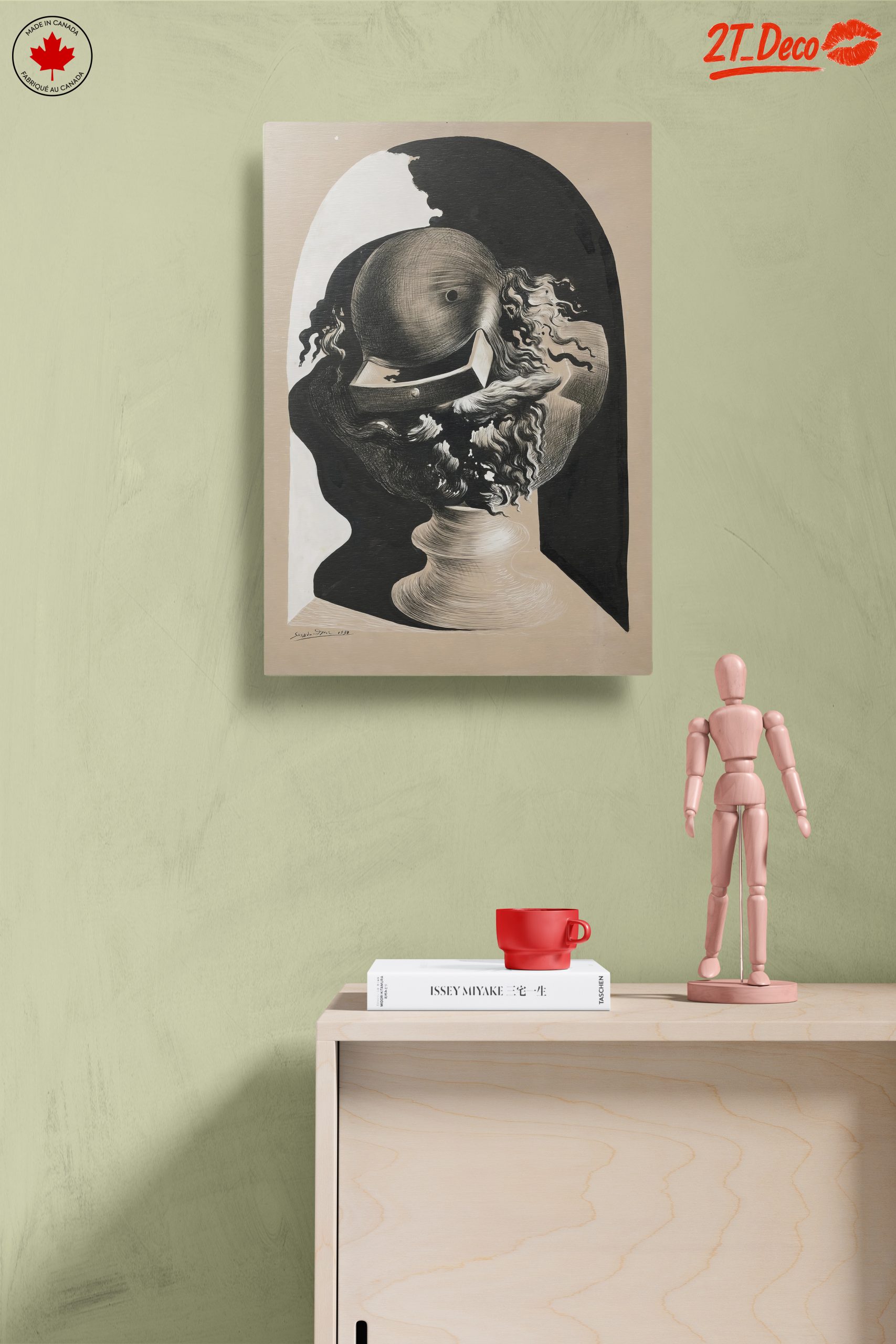 Modern Surreal Head Sculpture Art - Image 14