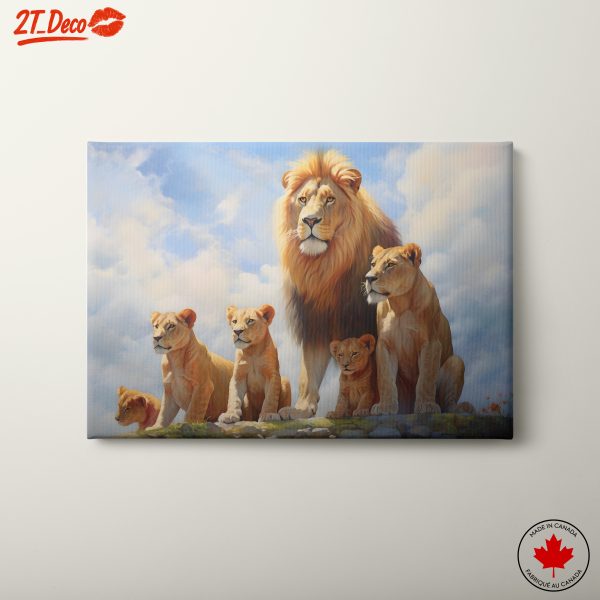Majestic Lion Family Art 2