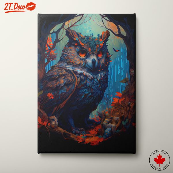 Vibrant Whimsical Owl Illustration