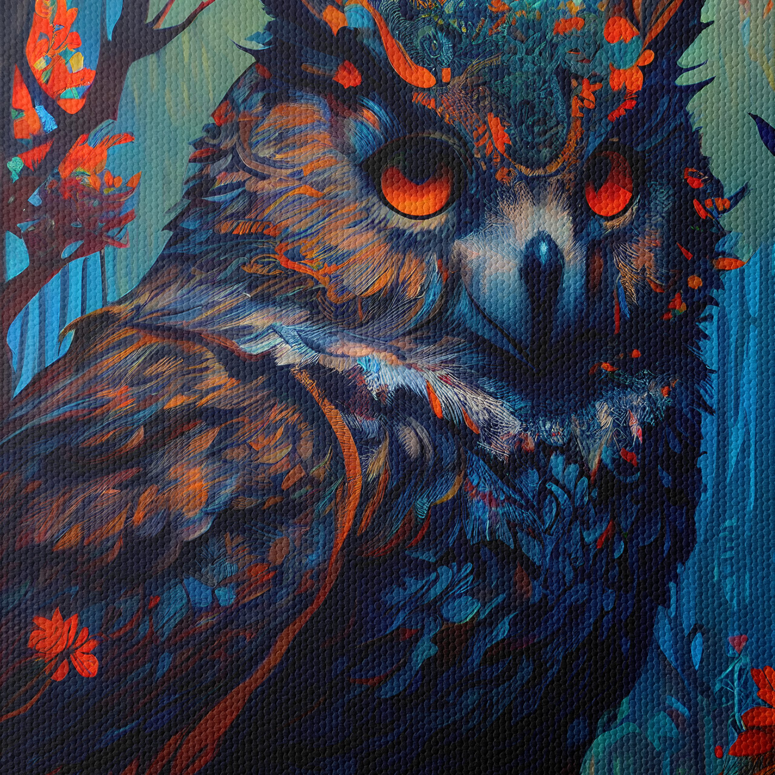Vibrant Whimsical Owl Illustration - Image 4