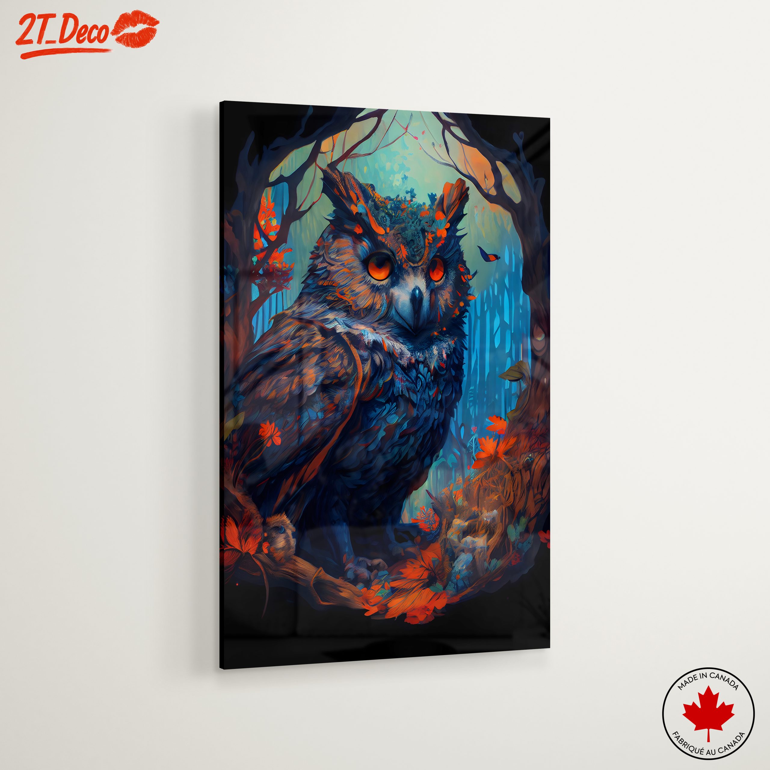 Vibrant Whimsical Owl Illustration - Image 6
