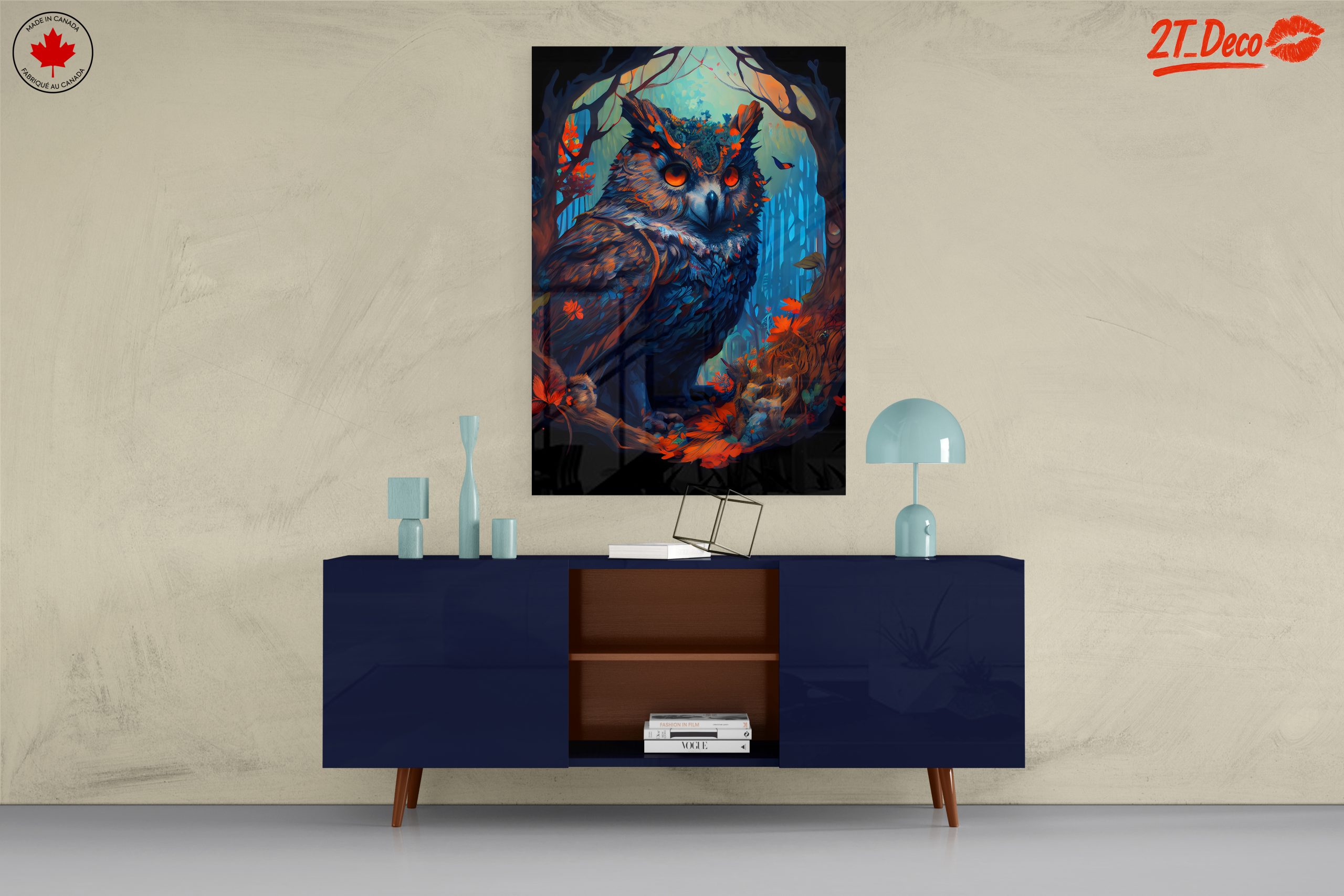 Vibrant Whimsical Owl Illustration - Image 8