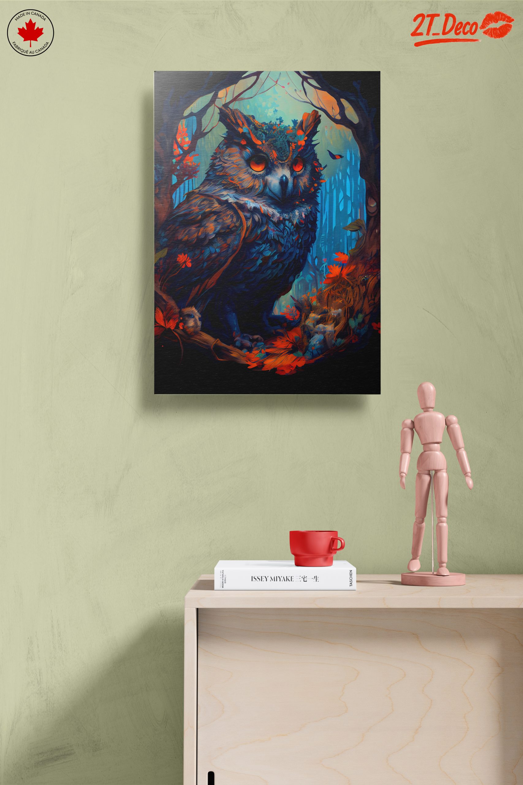 Vibrant Whimsical Owl Illustration - Image 14