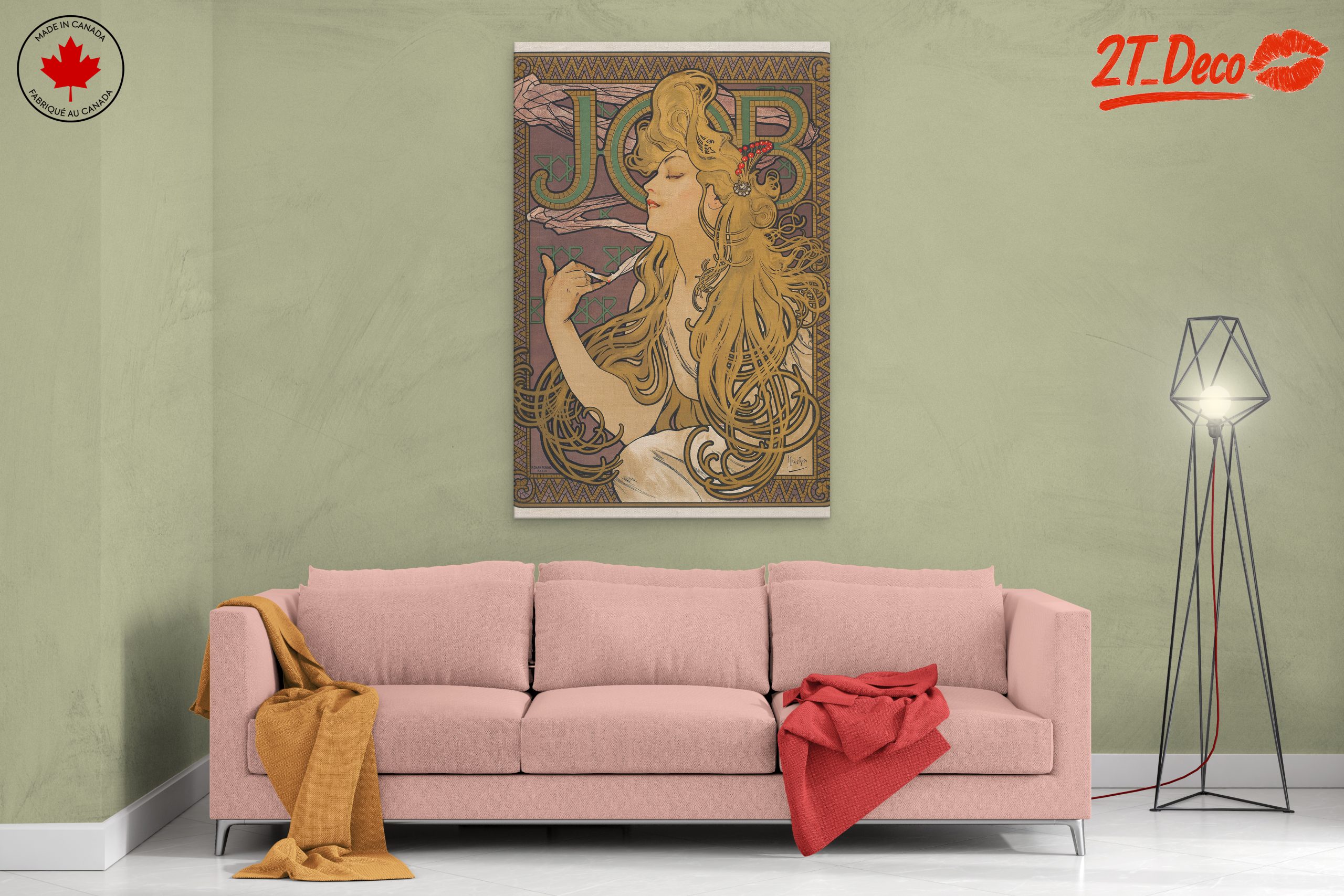 Alphonse Mucha Style Art Nouveau Print - Image 2