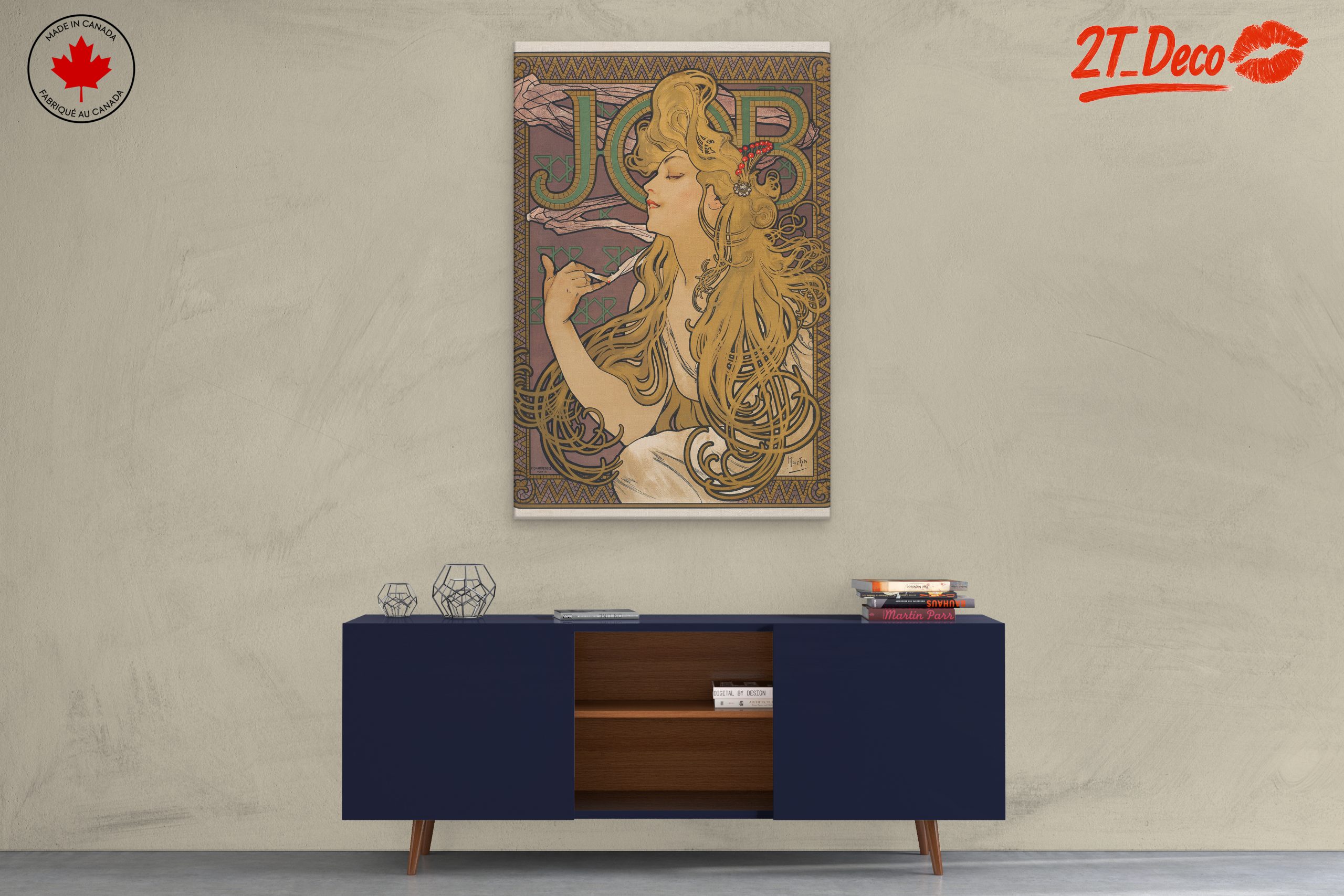 Alphonse Mucha Style Art Nouveau Print - Image 3
