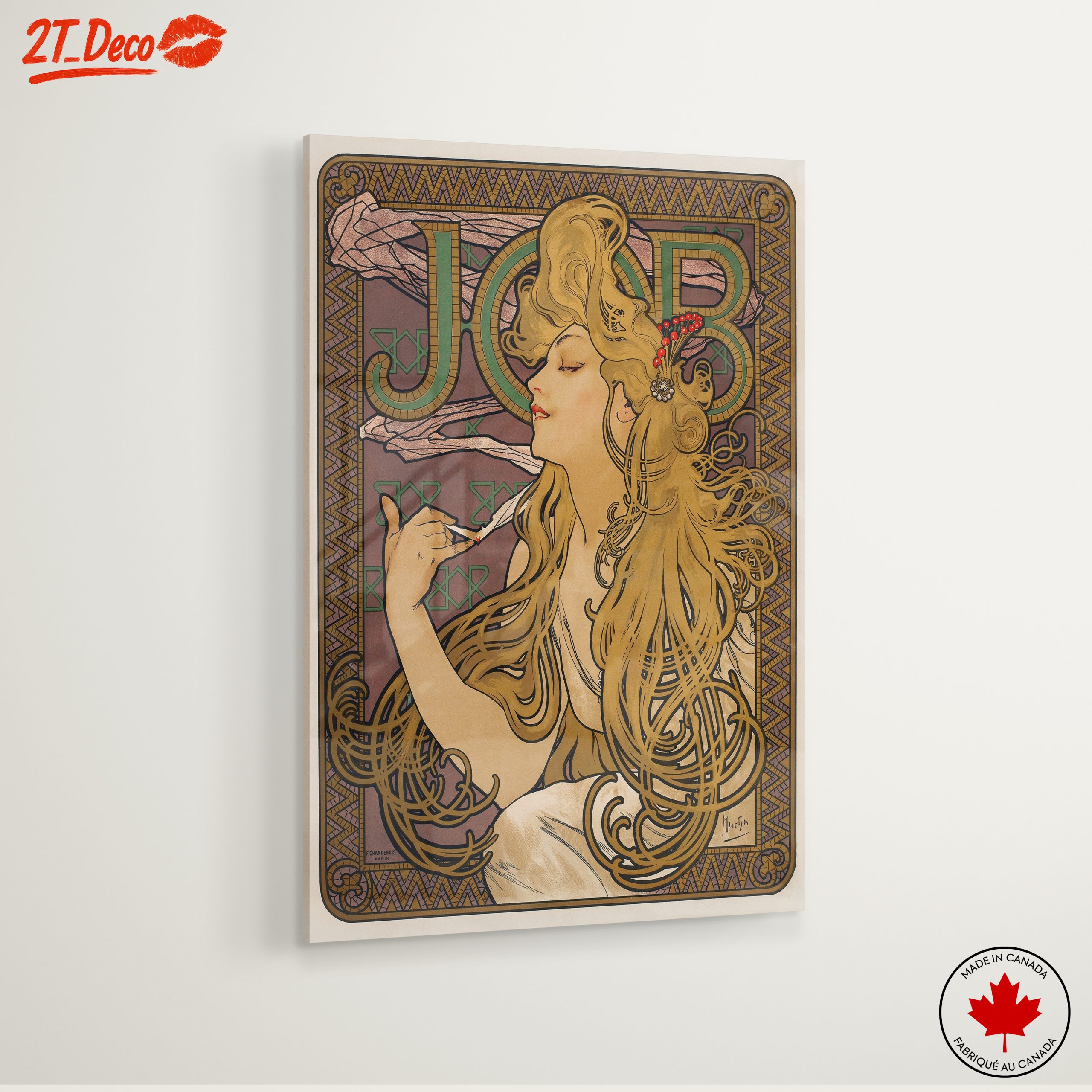 Alphonse Mucha Style Art Nouveau Print - Image 6