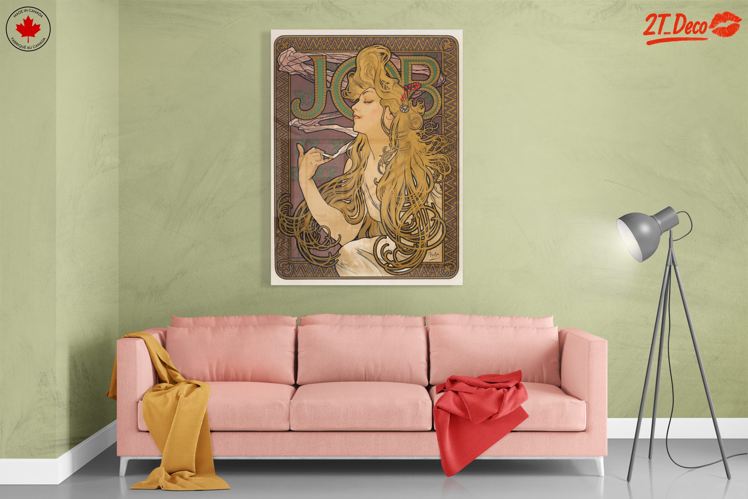 Alphonse Mucha Style Art Nouveau Print - Image 7