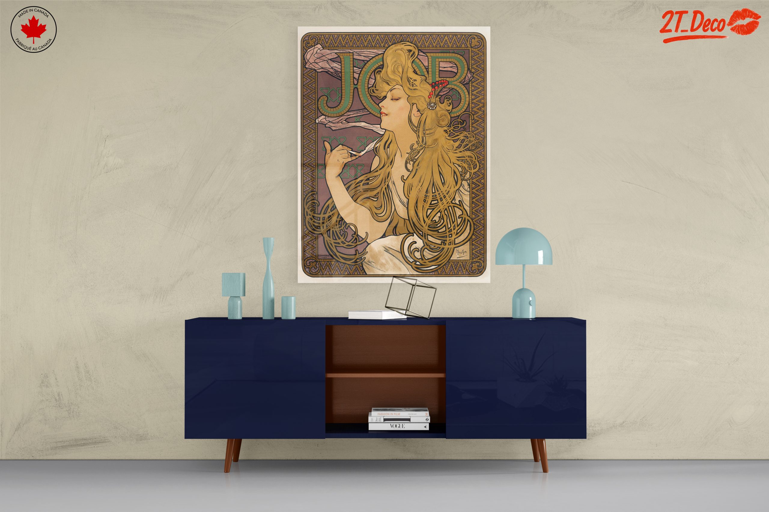Alphonse Mucha Style Art Nouveau Print - Image 8