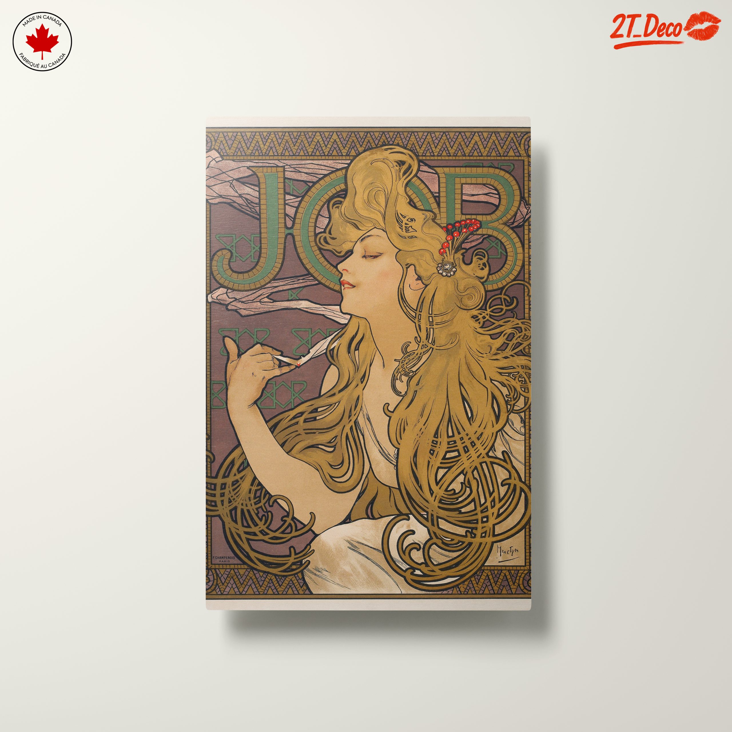 Alphonse Mucha Style Art Nouveau Print - Image 10