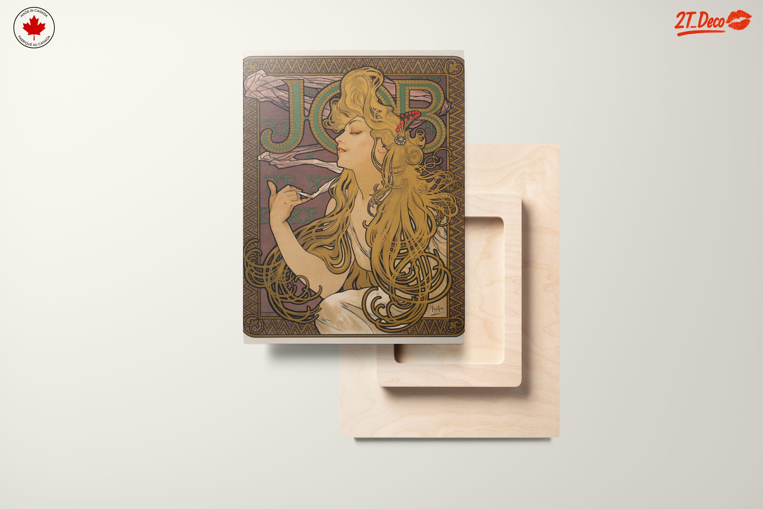 Alphonse Mucha Style Art Nouveau Print - Image 11