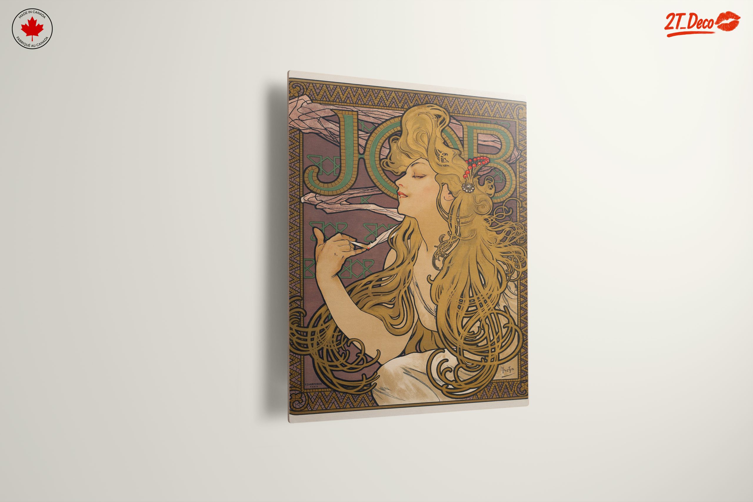 Alphonse Mucha Style Art Nouveau Print - Image 13
