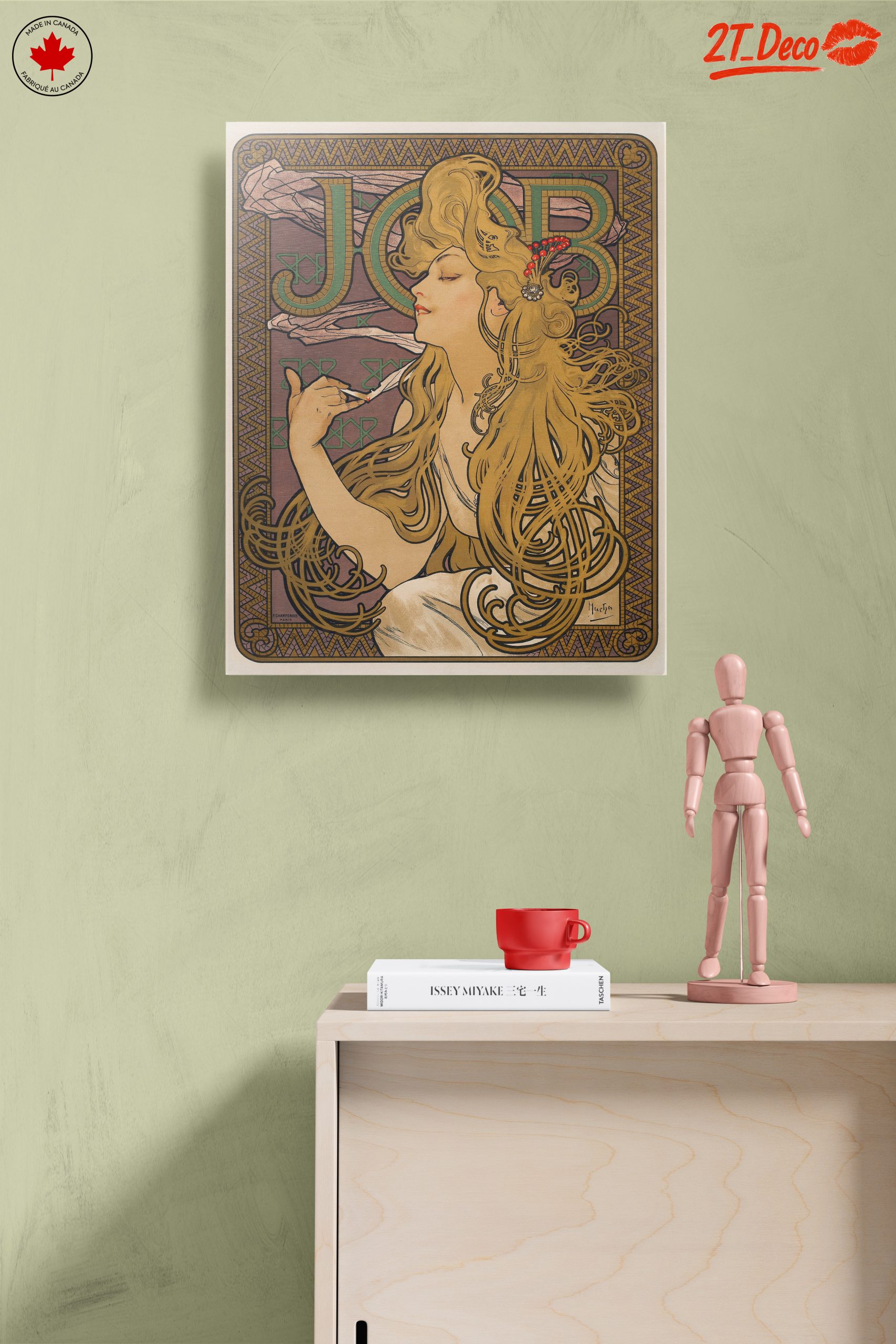 Alphonse Mucha Style Art Nouveau Print - Image 14