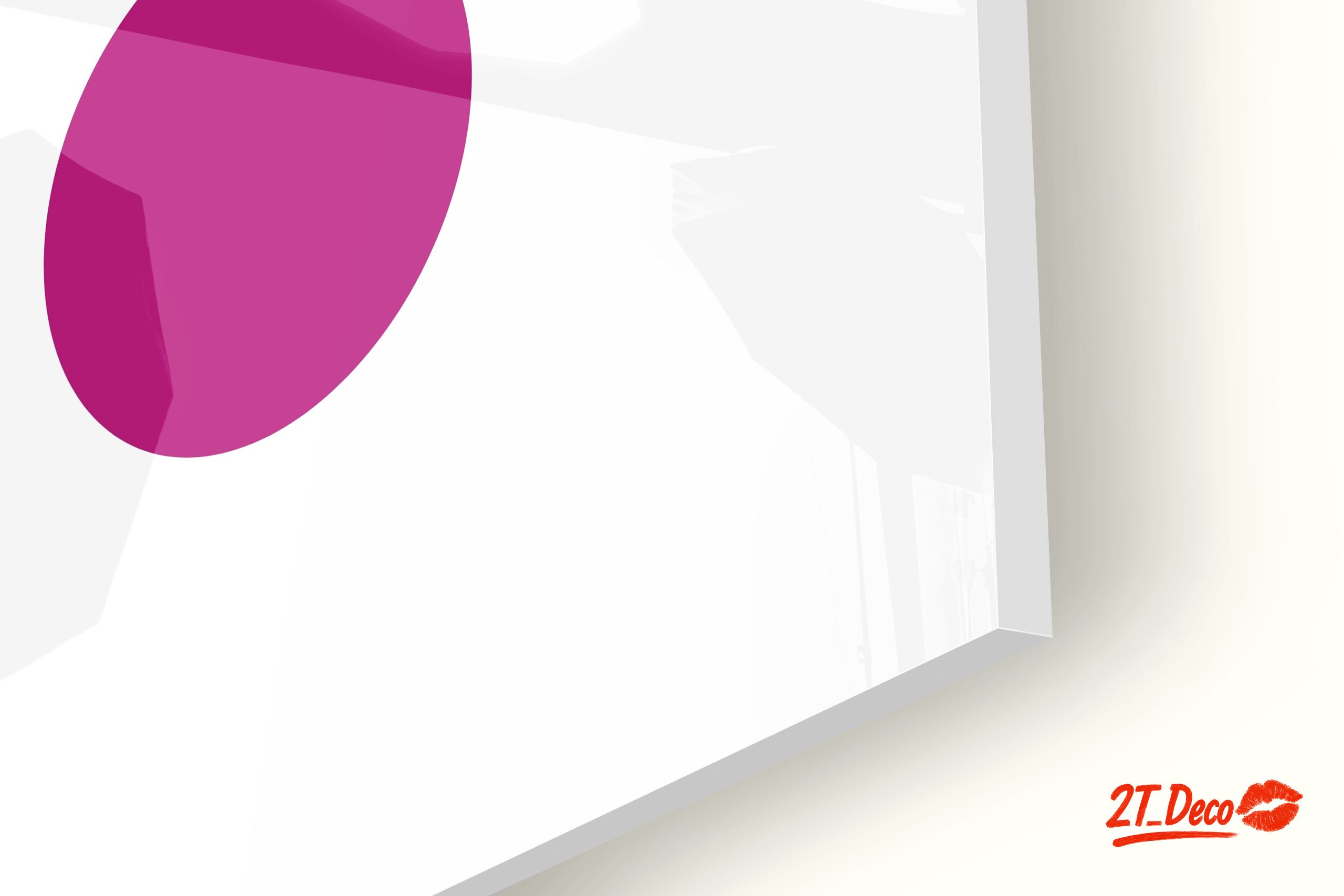 Bold Geometric Abstract Art with Pink Accents - Image 9