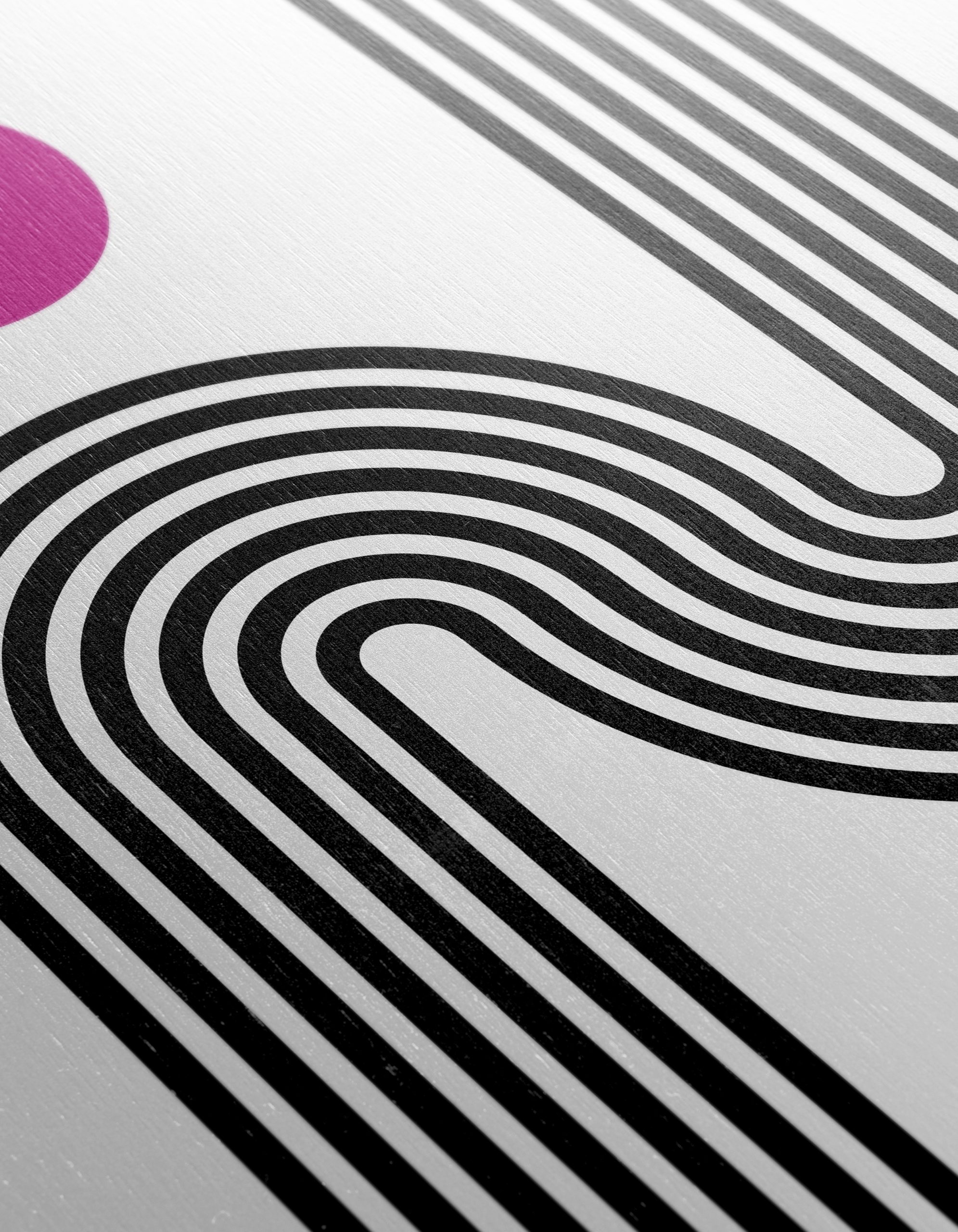 Bold Geometric Abstract Art with Pink Accents - Image 12