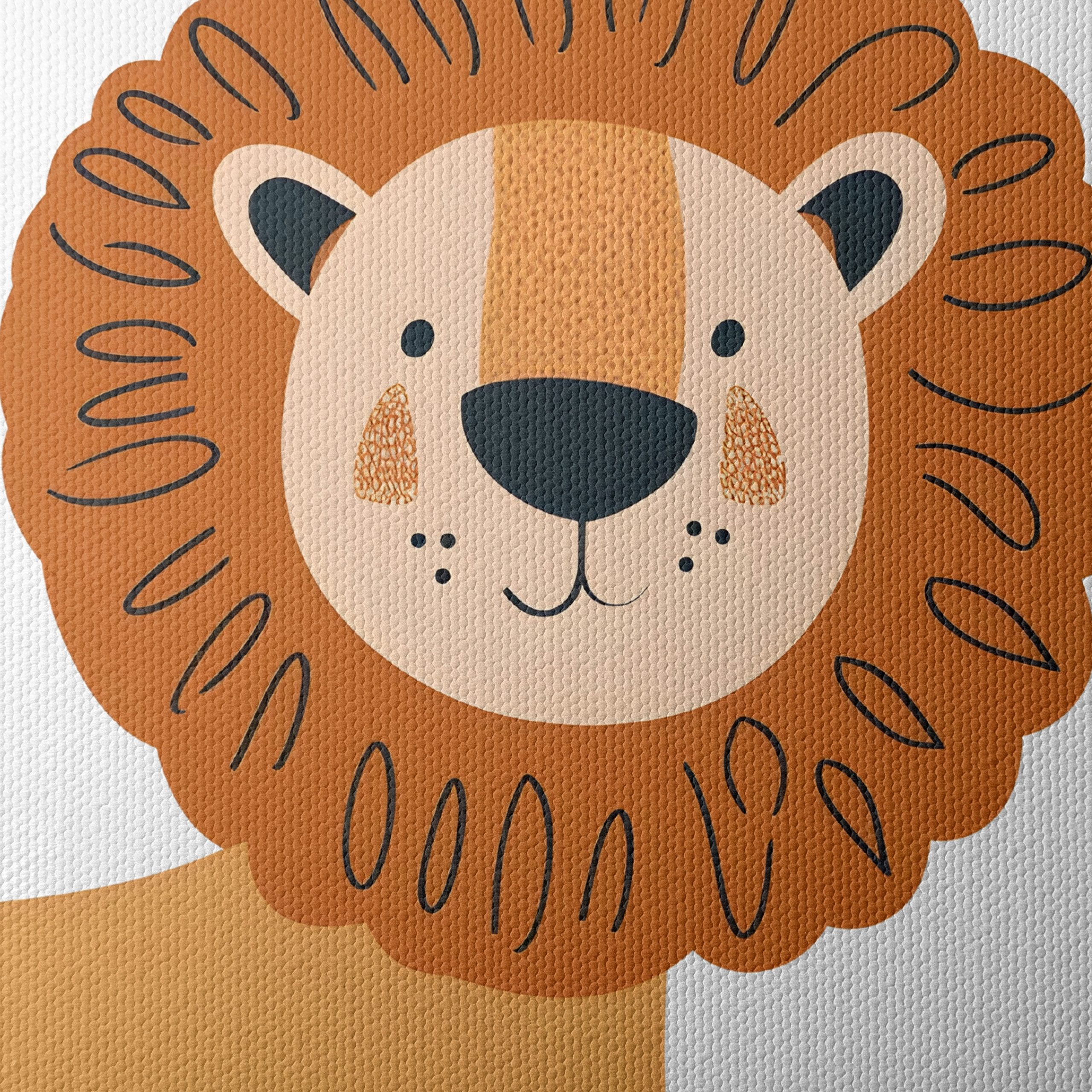 Adorable Whimsical Lion Illustration - Image 4