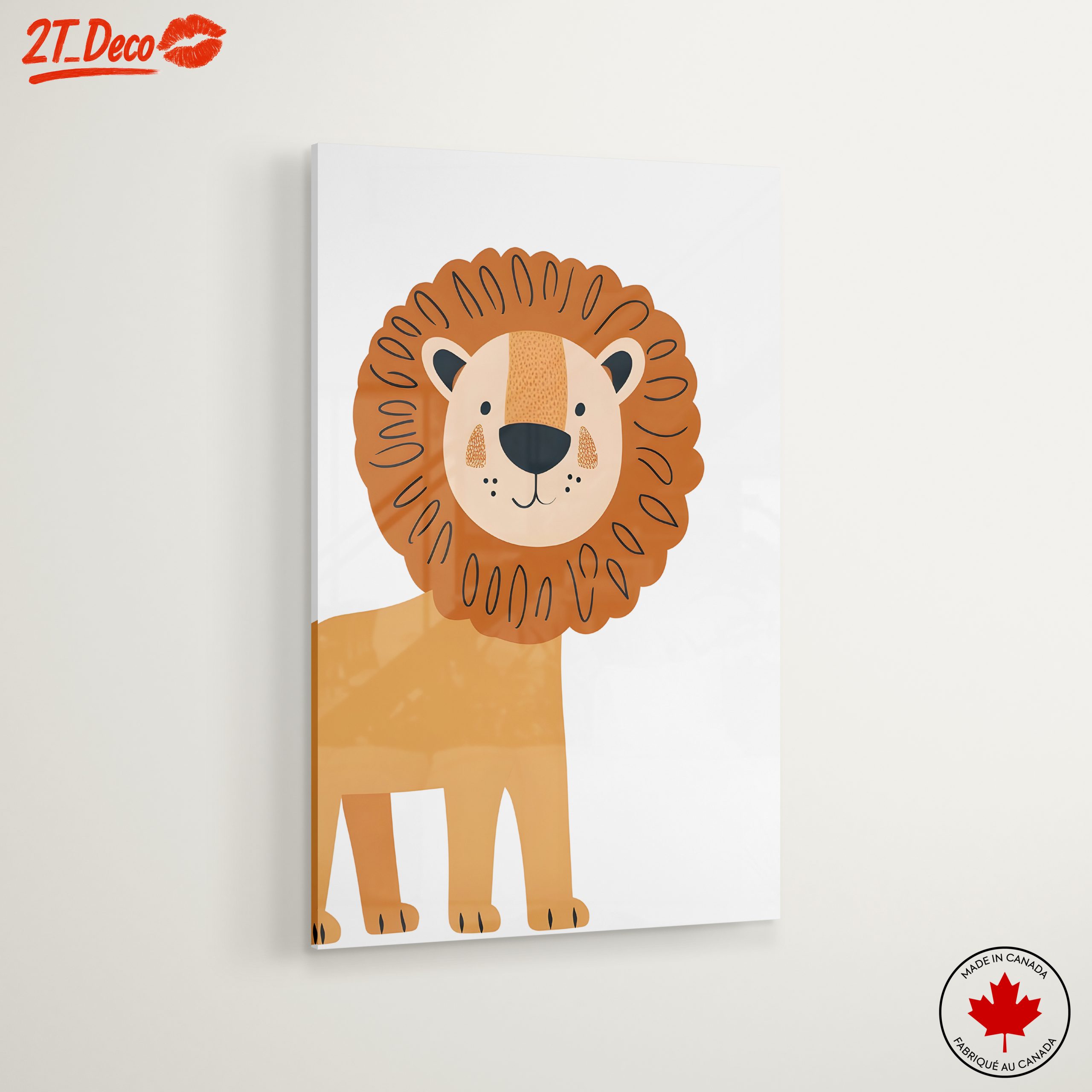 Adorable Whimsical Lion Illustration - Image 6