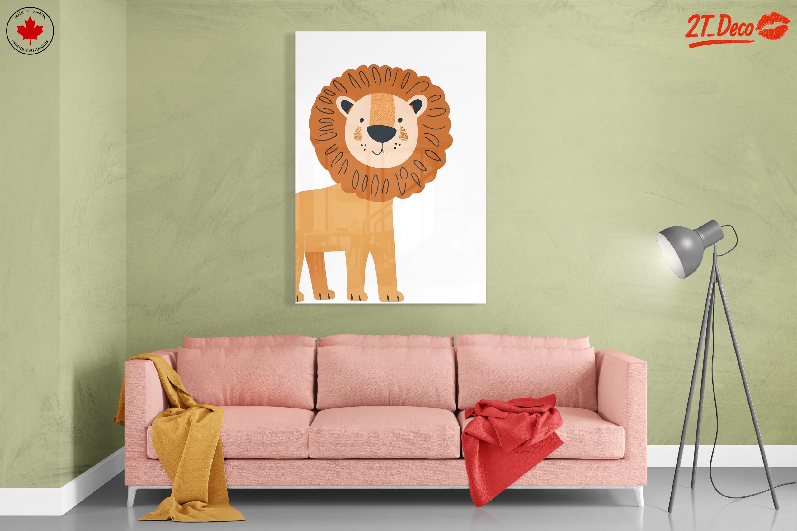 Adorable Whimsical Lion Illustration - Image 7
