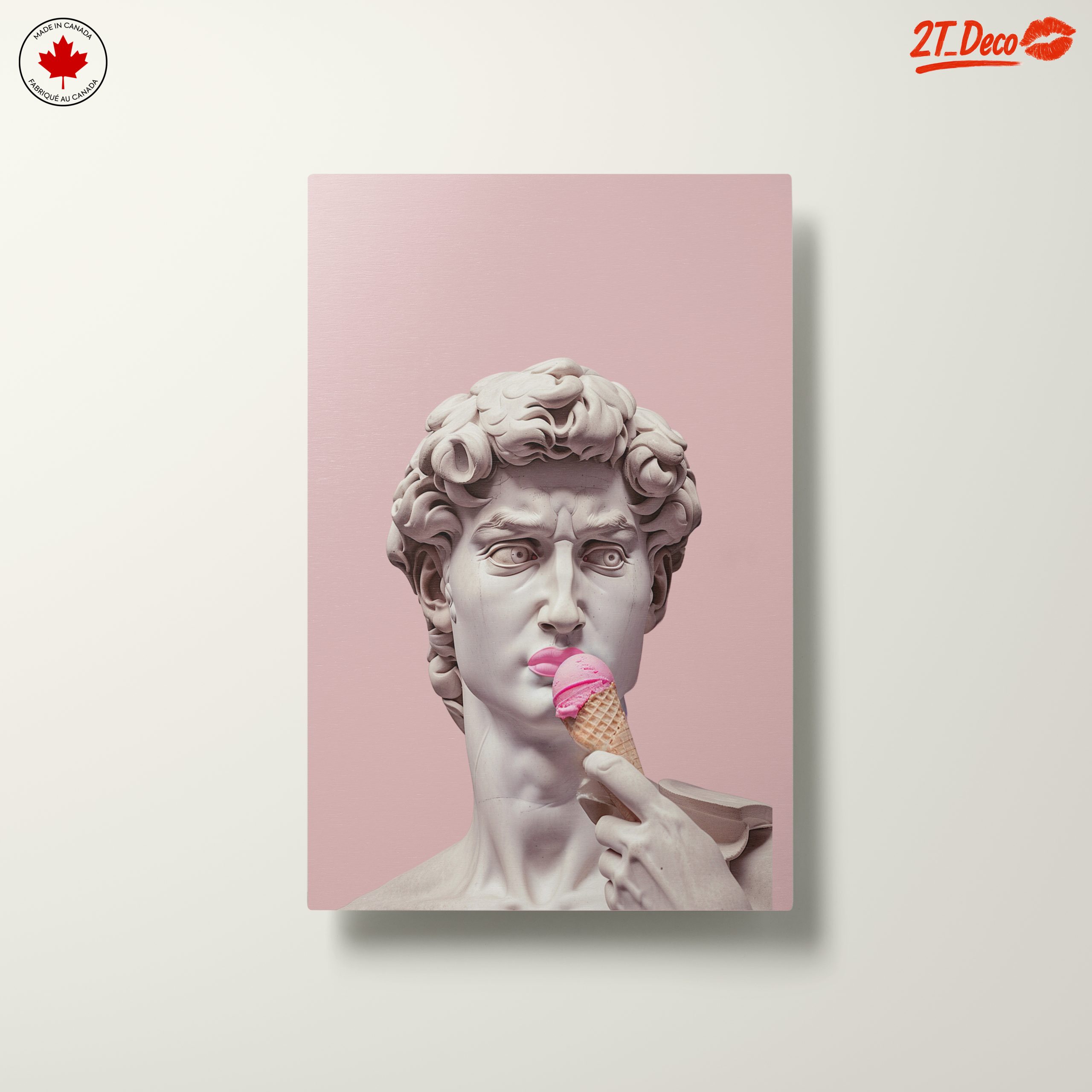 Contemporary Cultural Art Featuring a Marble Statue with Ice Cream - Image 10