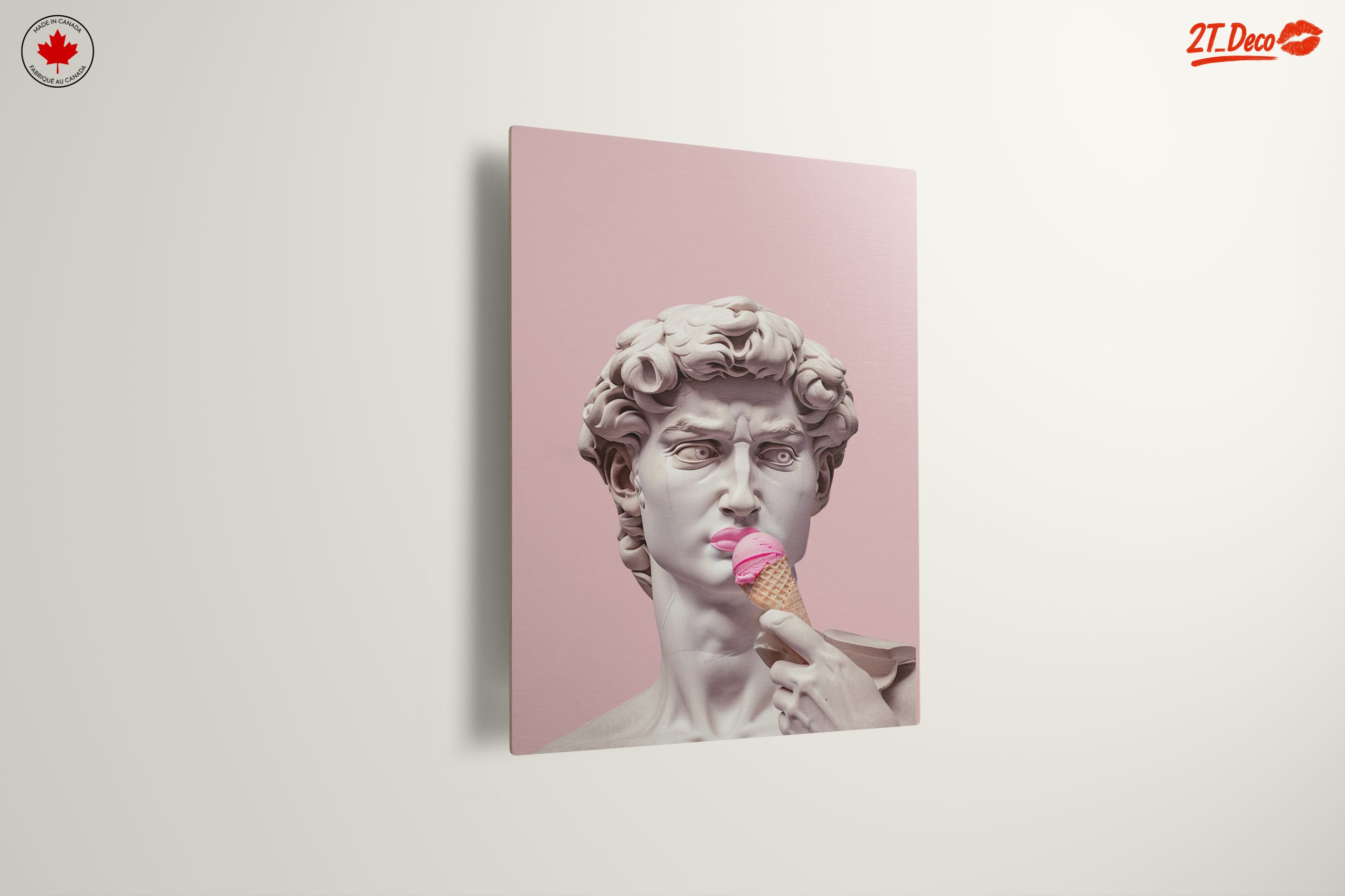 Contemporary Cultural Art Featuring a Marble Statue with Ice Cream - Image 13