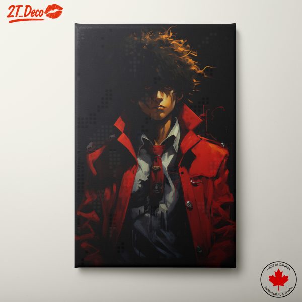 Stylish Character with Vibrant Red Jacket