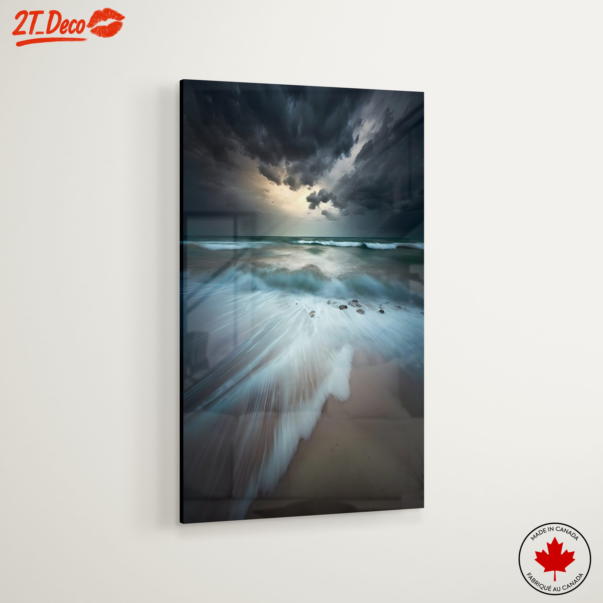 Abstract Coastal Landscape with Dramatic Waves - Image 6