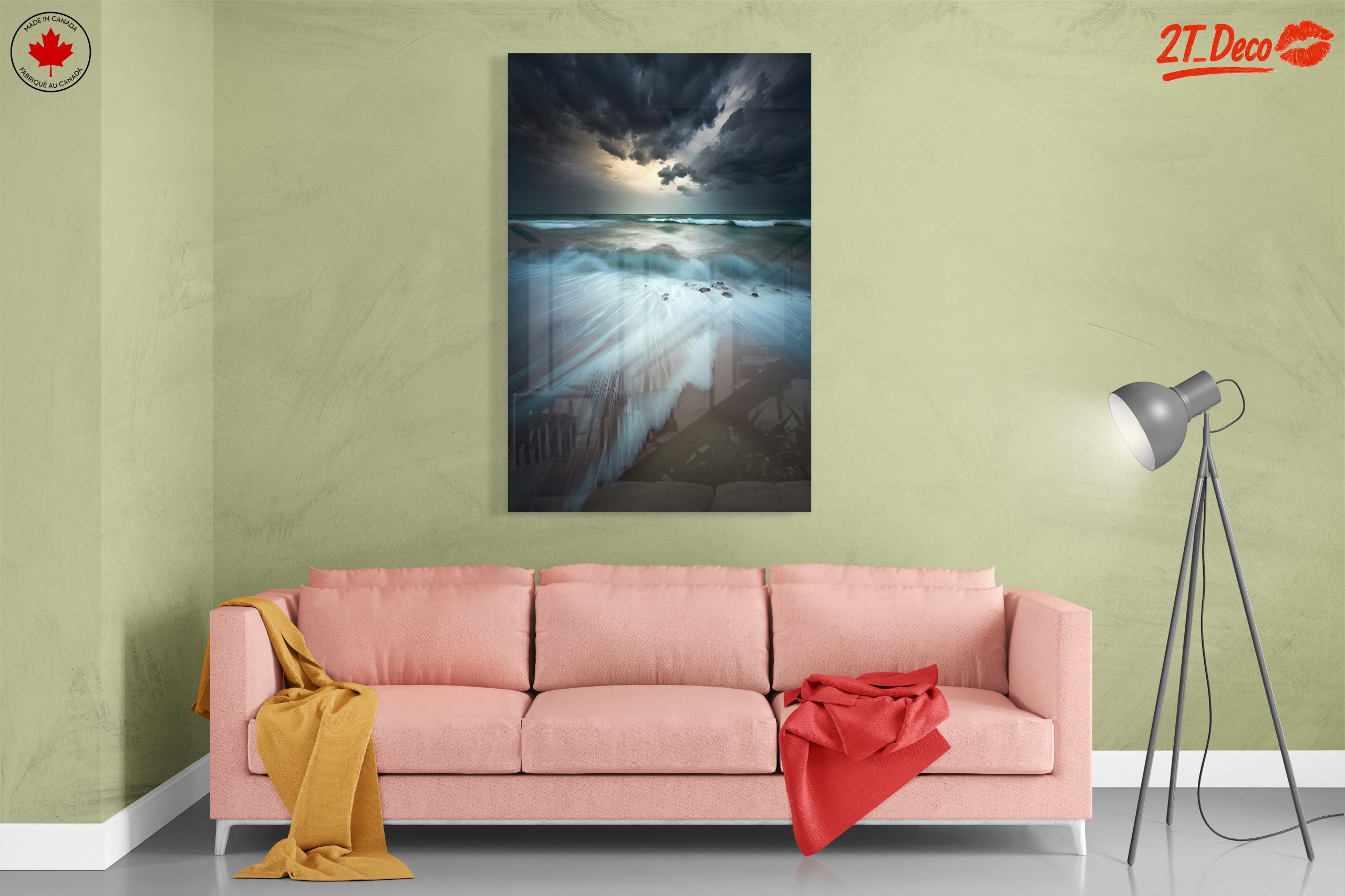 Abstract Coastal Landscape with Dramatic Waves - Image 7