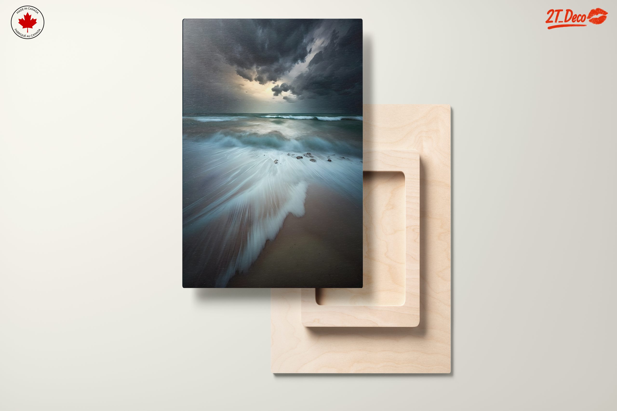 Abstract Coastal Landscape with Dramatic Waves - Image 11