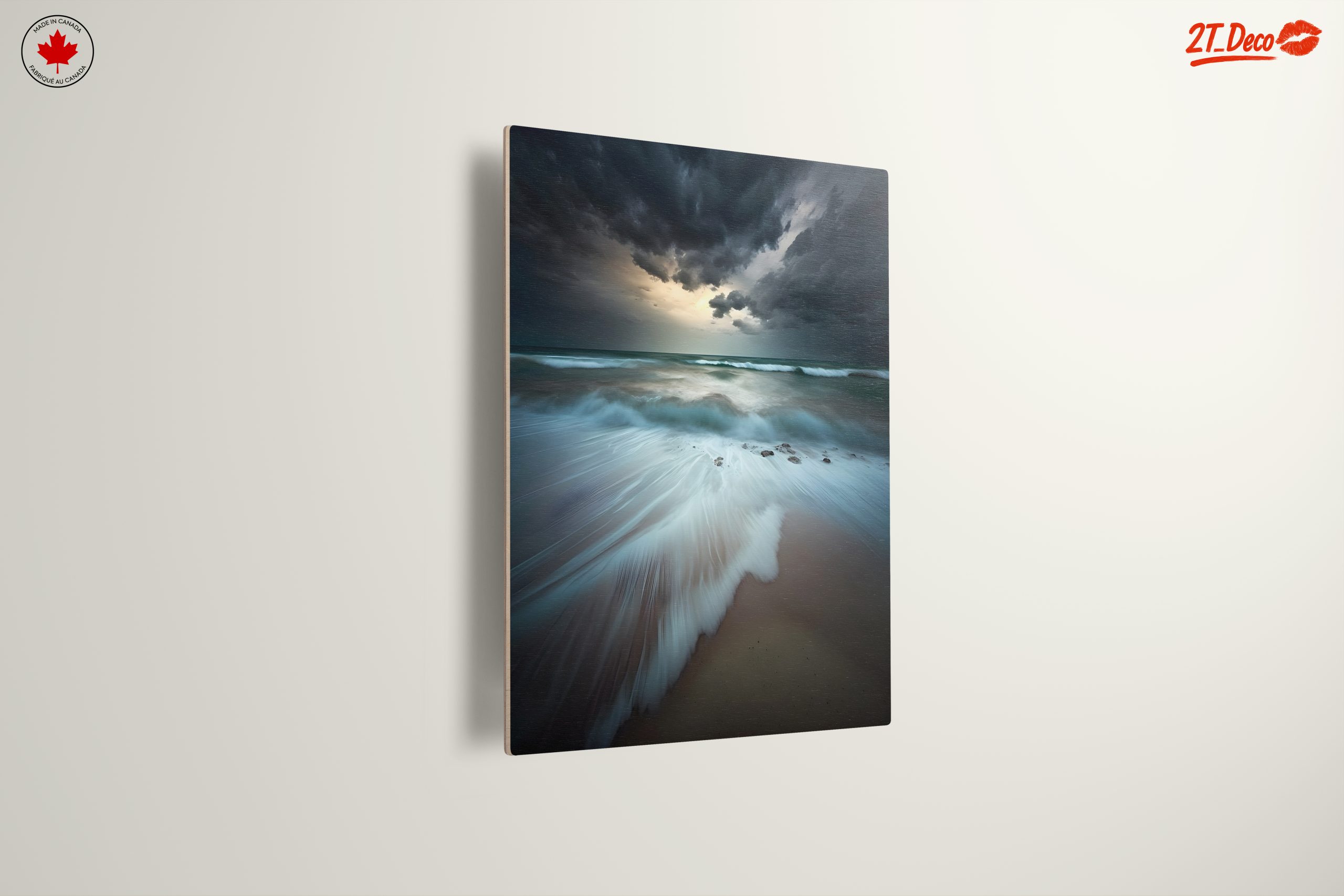Abstract Coastal Landscape with Dramatic Waves - Image 13