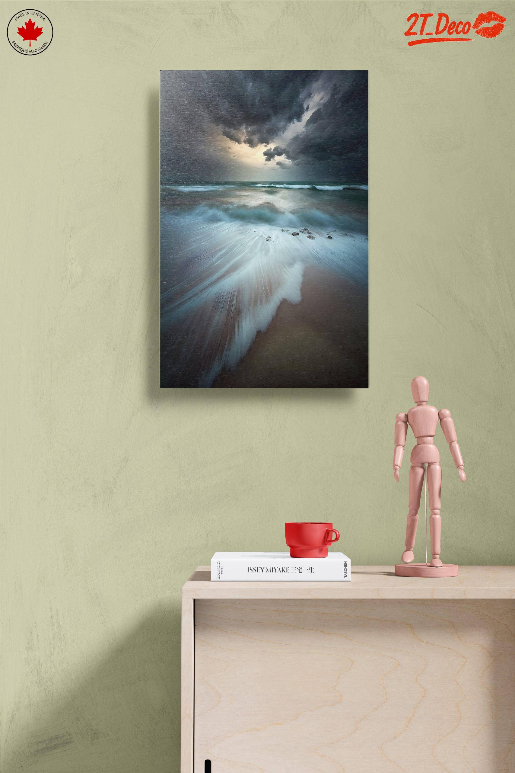 Abstract Coastal Landscape with Dramatic Waves - Image 14
