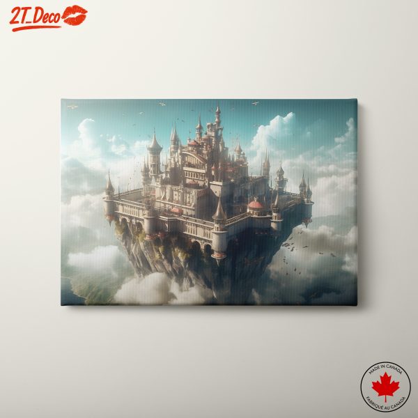 Majestic Fantasy Castle in Clouds