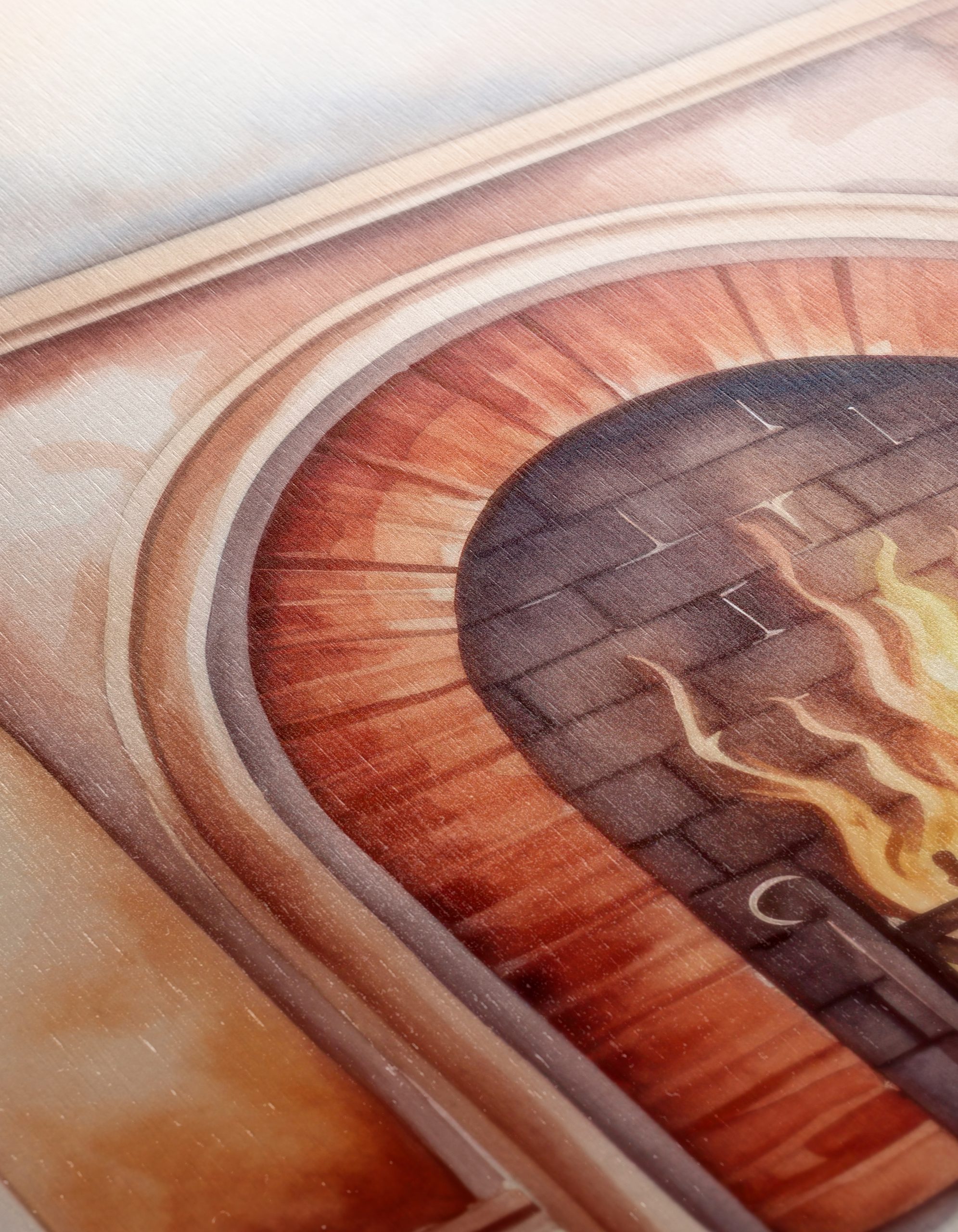 Warm Cozy Fireplace Illustration - Image 12