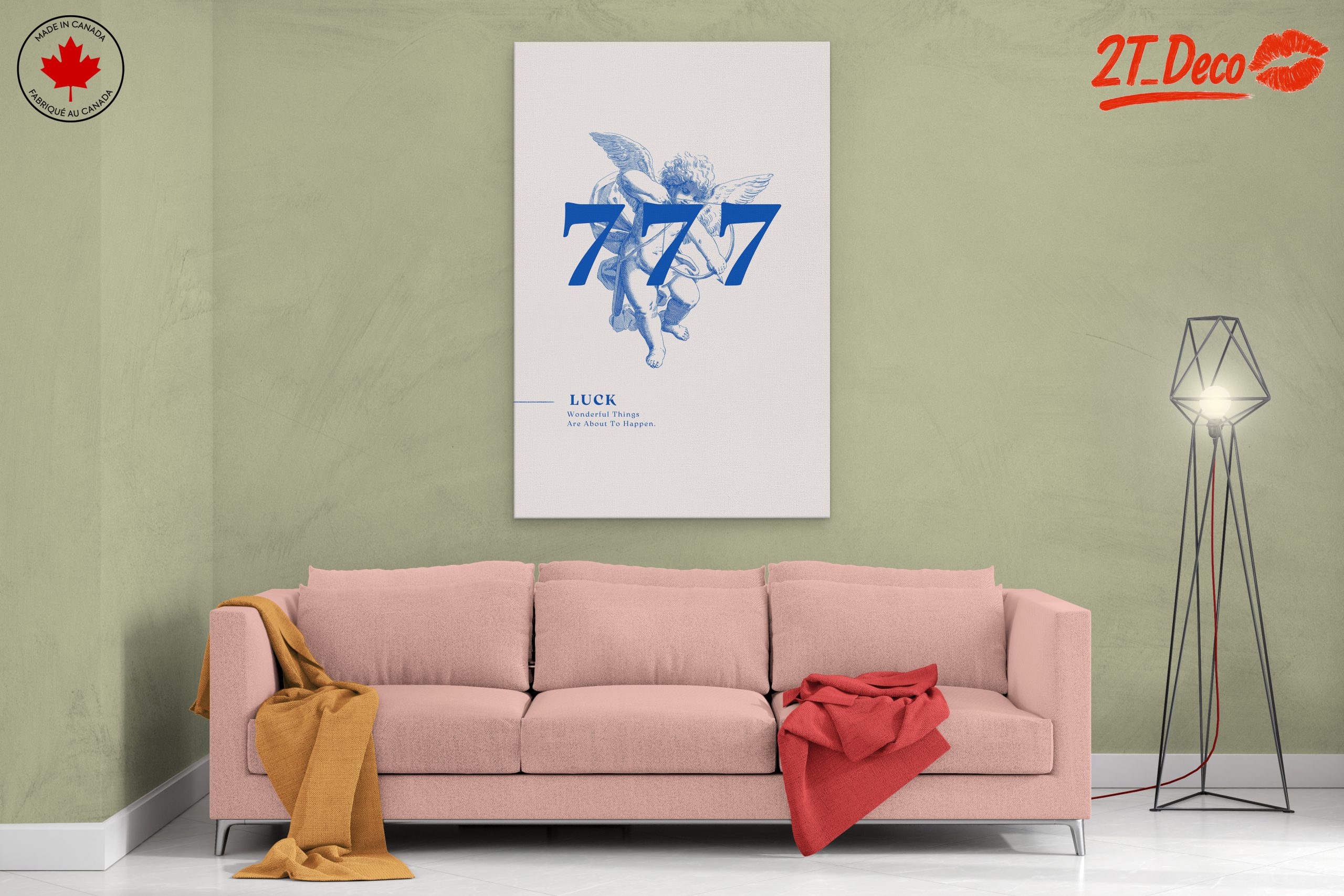 Surreal Angelic Artwork with Symbolic Numbers - Image 2