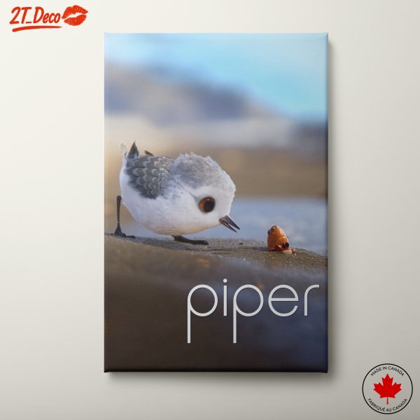 Playful Bird Character on the Beach