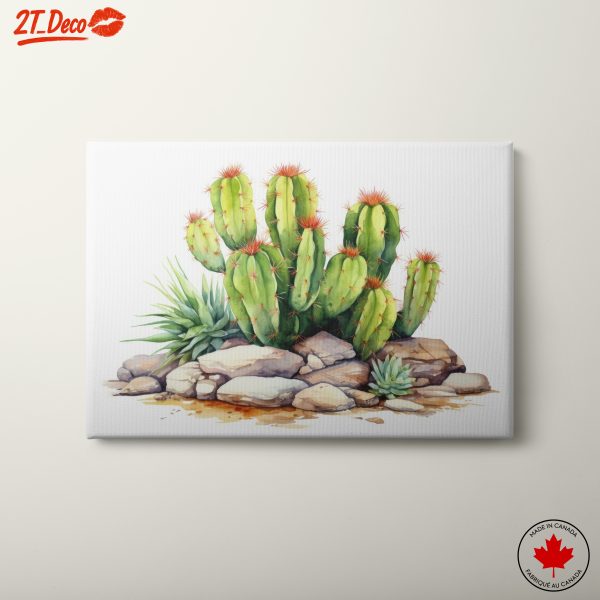 Vibrant Cactus and Succulent Art