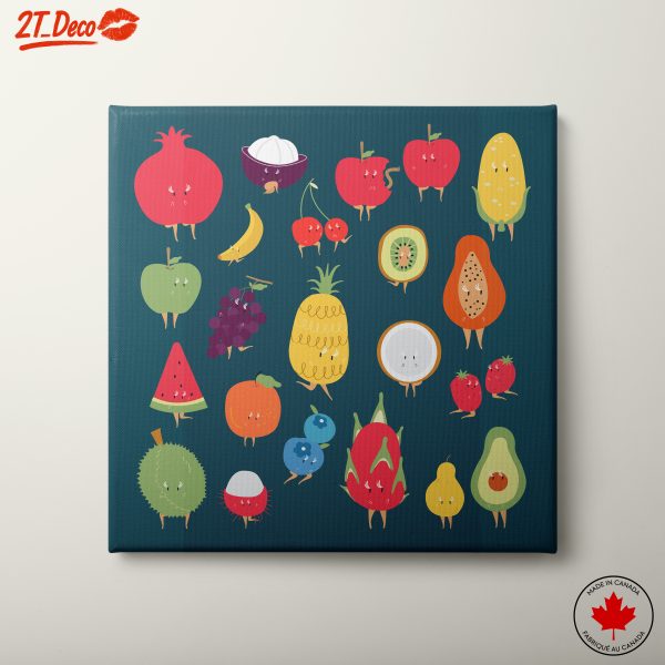 Whimsical Fruit Character Illustrations