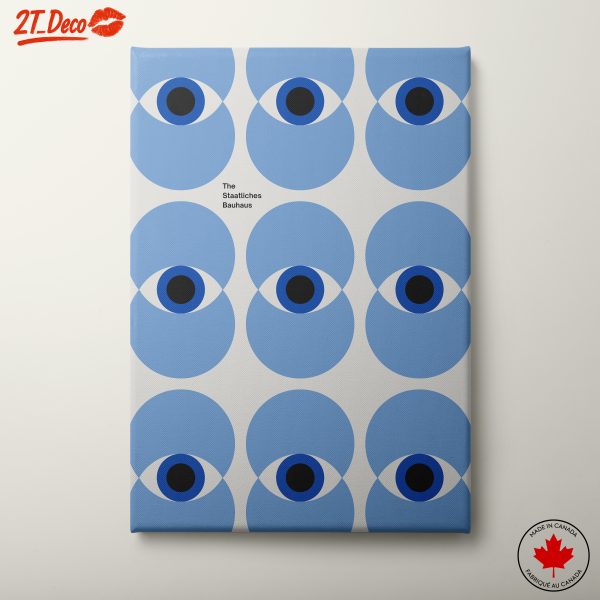 Blue Geometric Bauhaus Art