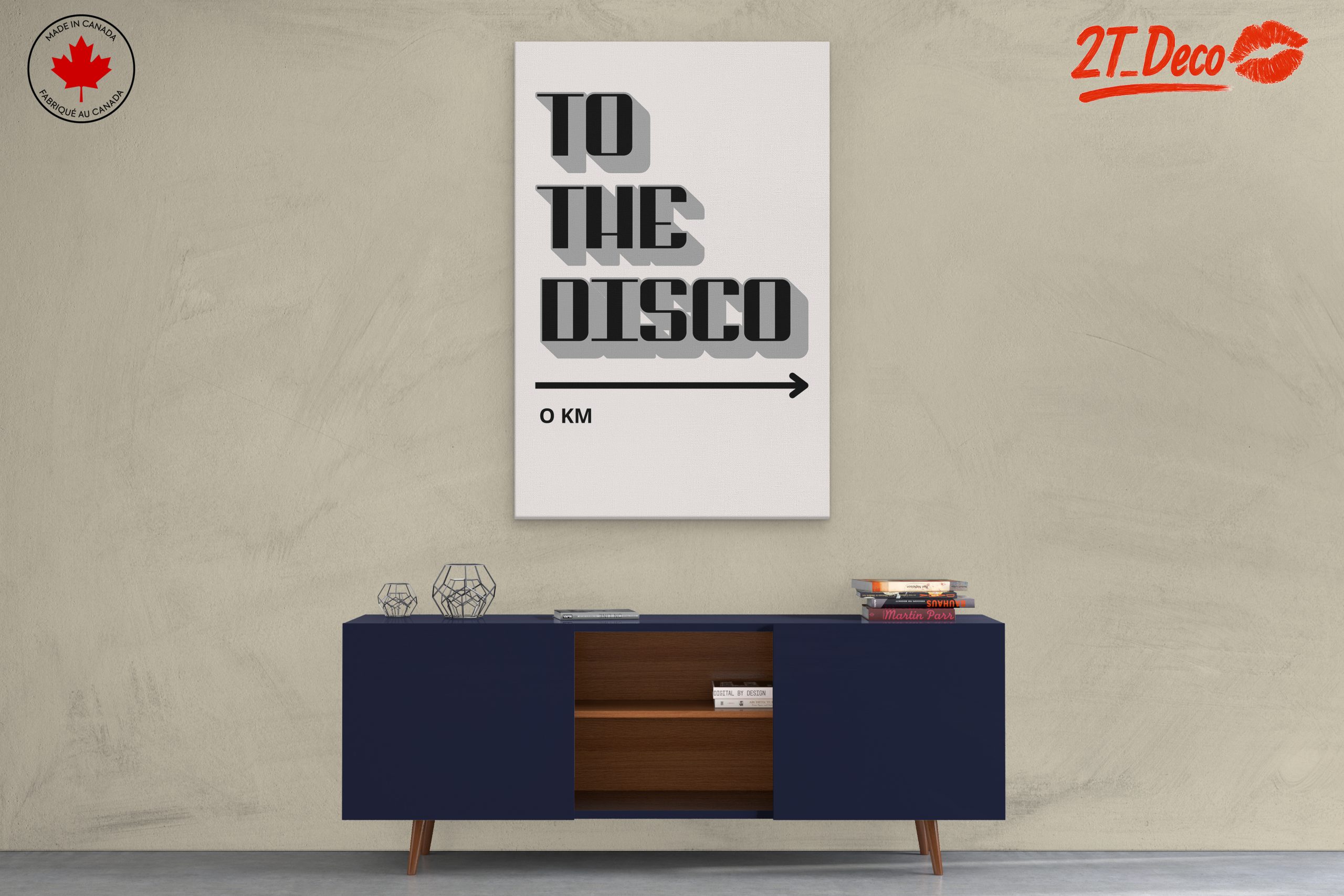 Vintage Disco Style Wall Art - Image 3