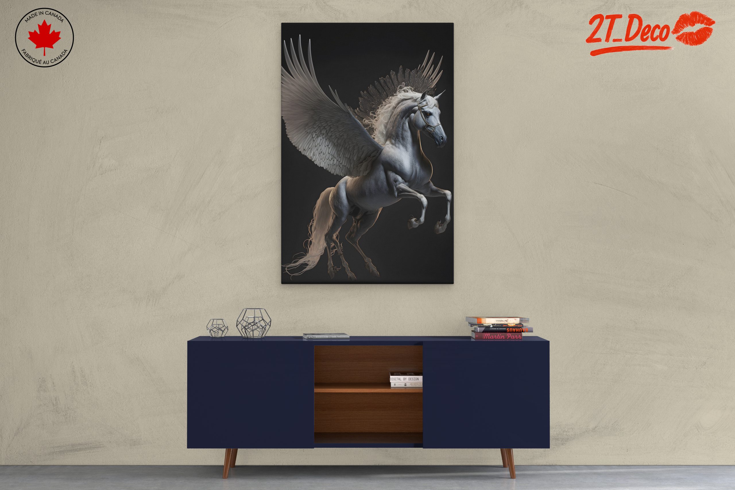 Winged Horse Fantasy Creature Art - Image 3