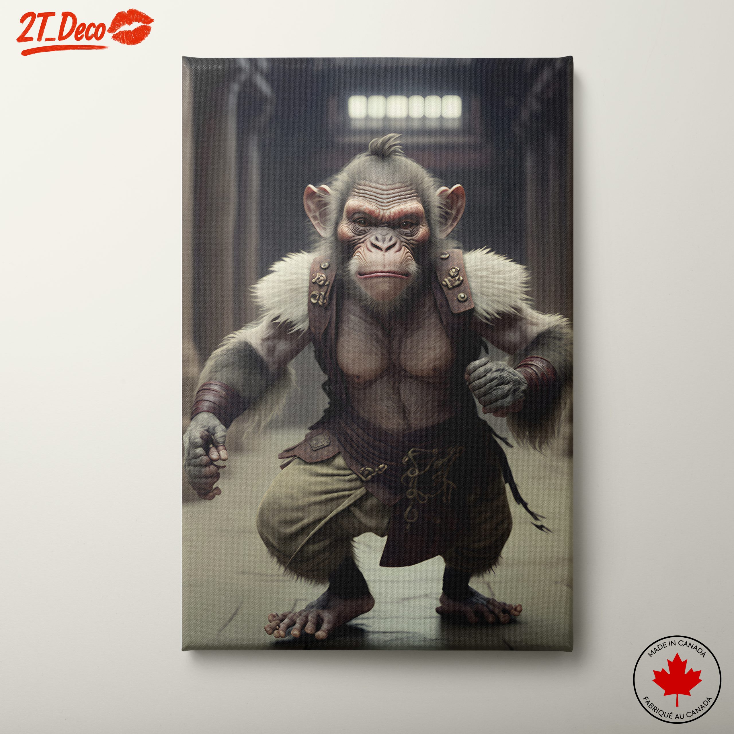 Stylized Monkey Character Illustration